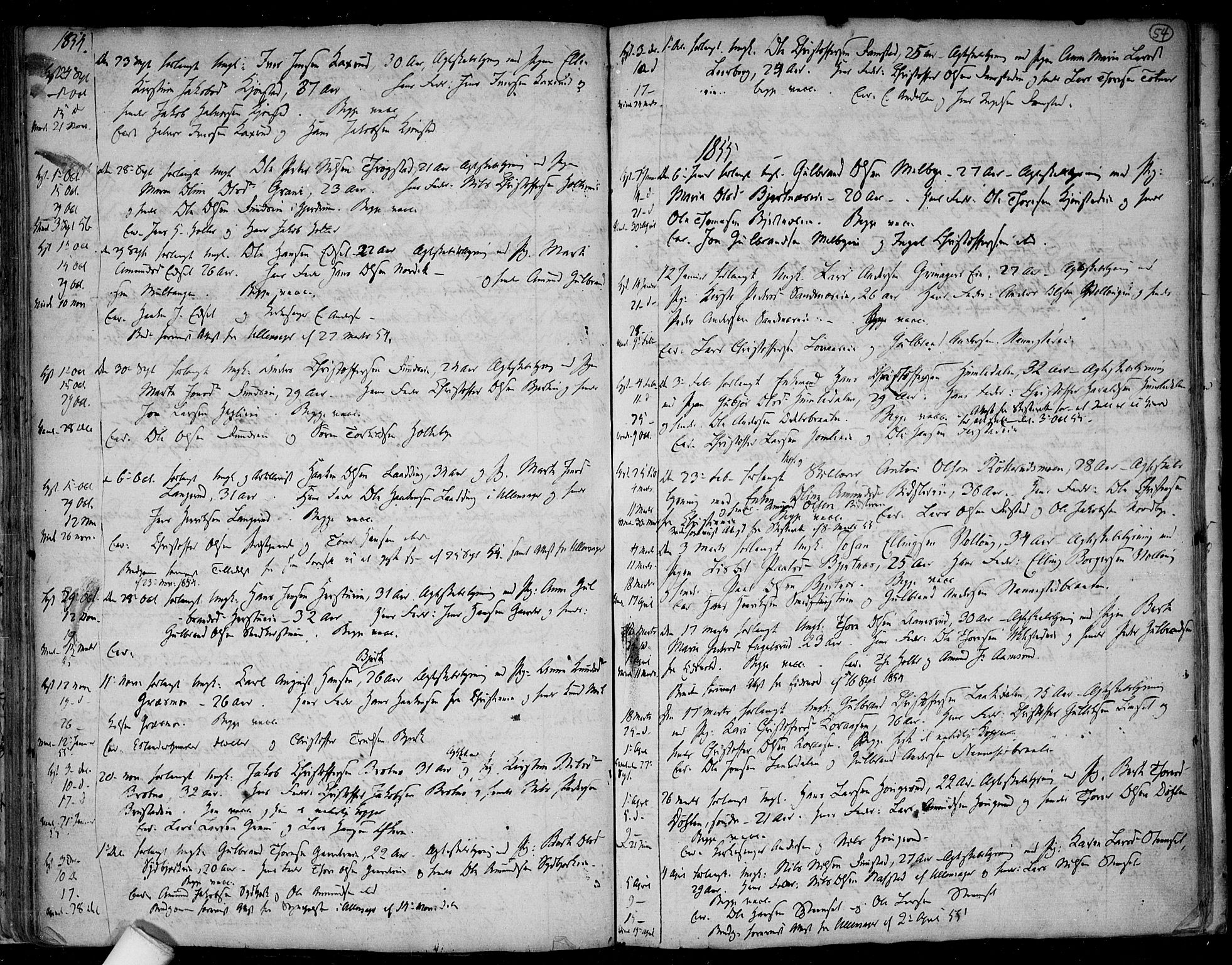 Nannestad prestekontor Kirkebøker, AV/SAO-A-10414a/F/Fa/L0003: Parish register (official) no. I 3, 1716-1729, p. 54