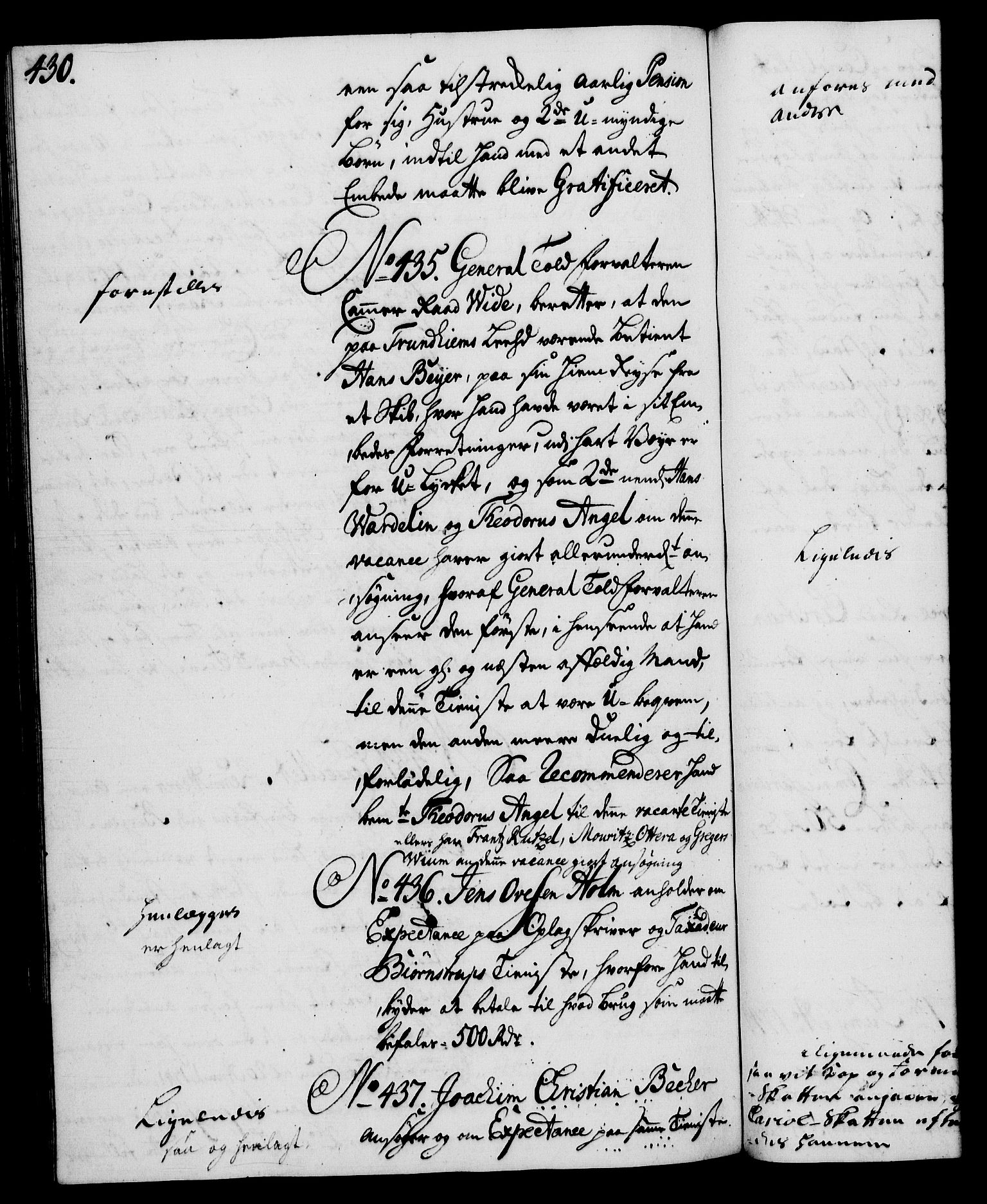 Rentekammeret, Kammerkanselliet, AV/RA-EA-3111/G/Gh/Gha/L0025: Norsk ekstraktmemorialprotokoll (merket RK 53.70), 1743-1744, p. 430