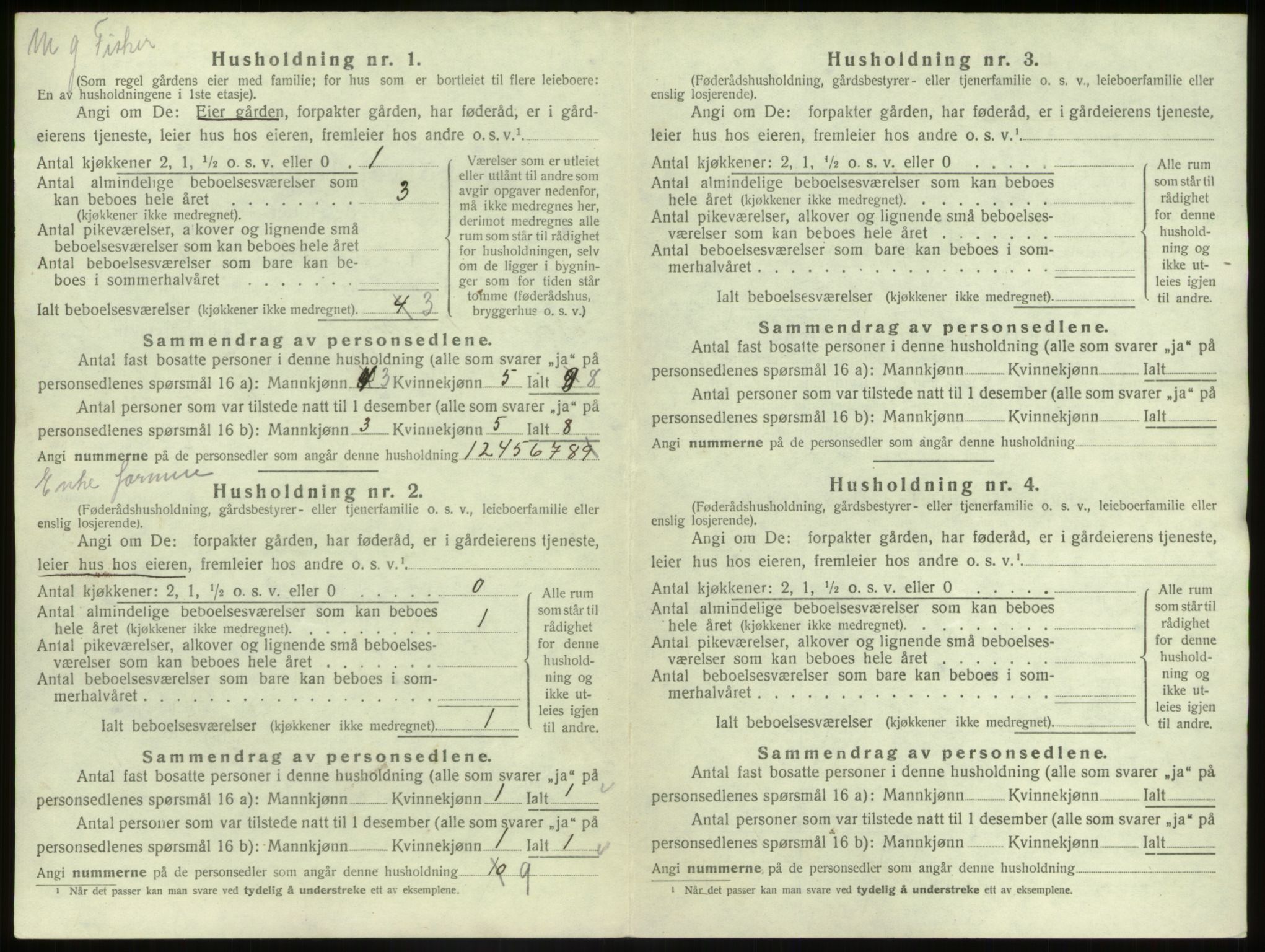 SAB, 1920 census for Nord-Vågsøy, 1920, p. 35