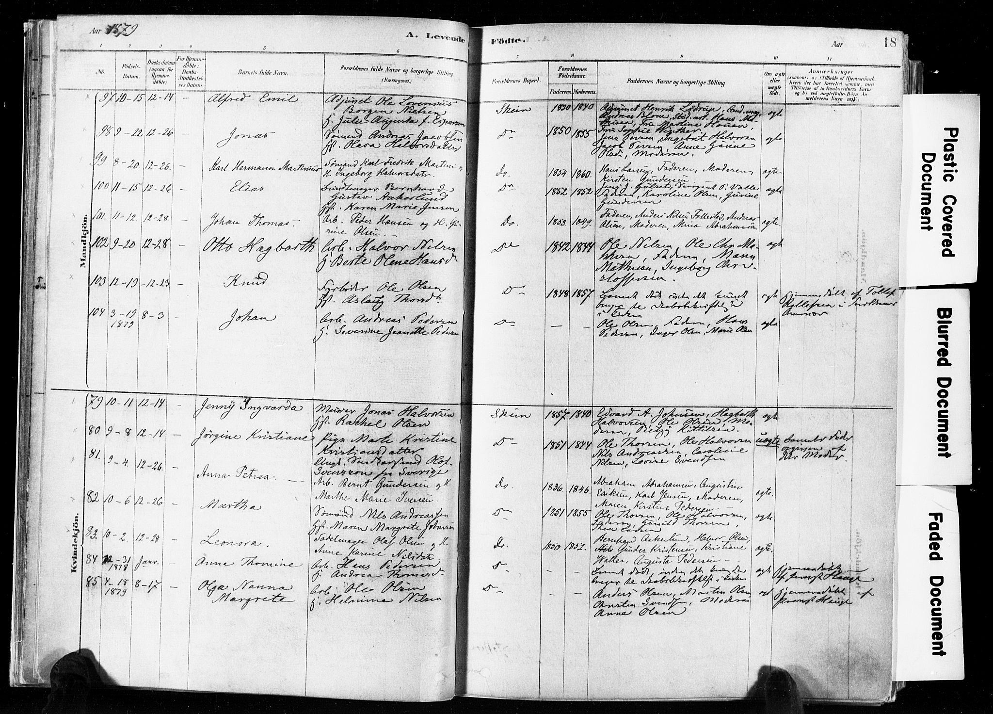 Skien kirkebøker, AV/SAKO-A-302/F/Fa/L0009: Parish register (official) no. 9, 1878-1890, p. 18