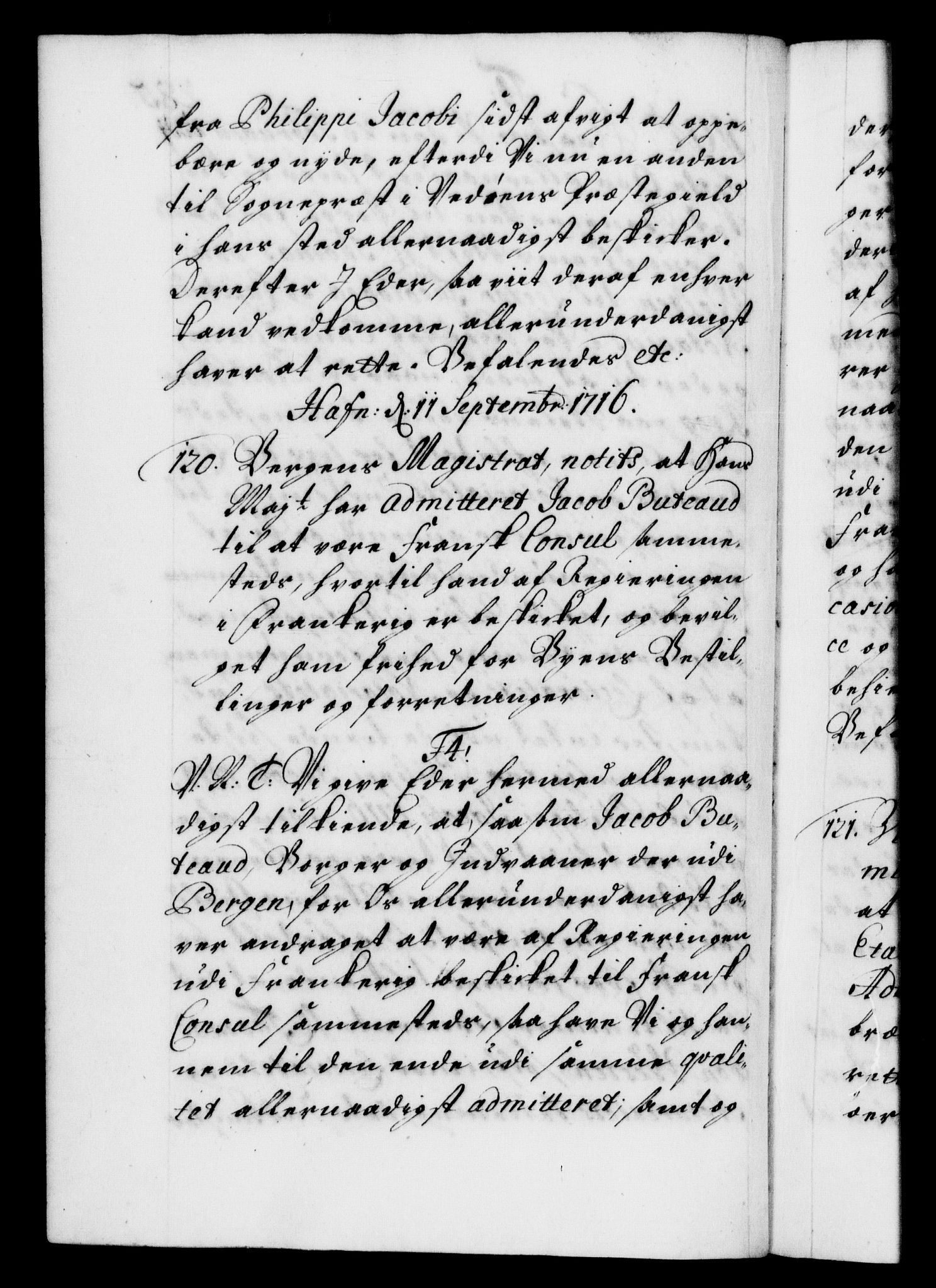 Danske Kanselli 1572-1799, AV/RA-EA-3023/F/Fc/Fca/Fcab/L0020: Norske tegnelser, 1715-1718, p. 285b