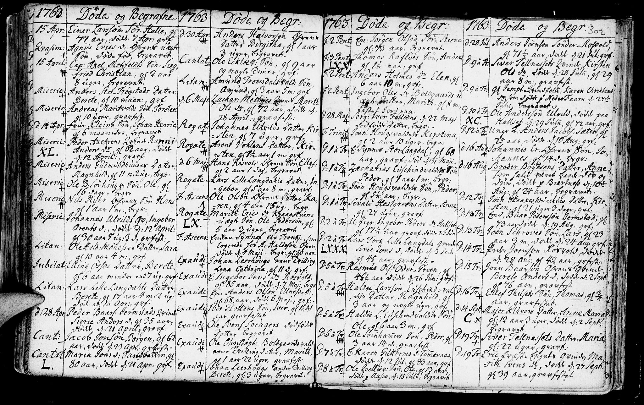 Ministerialprotokoller, klokkerbøker og fødselsregistre - Nord-Trøndelag, SAT/A-1458/723/L0231: Parish register (official) no. 723A02, 1748-1780, p. 302