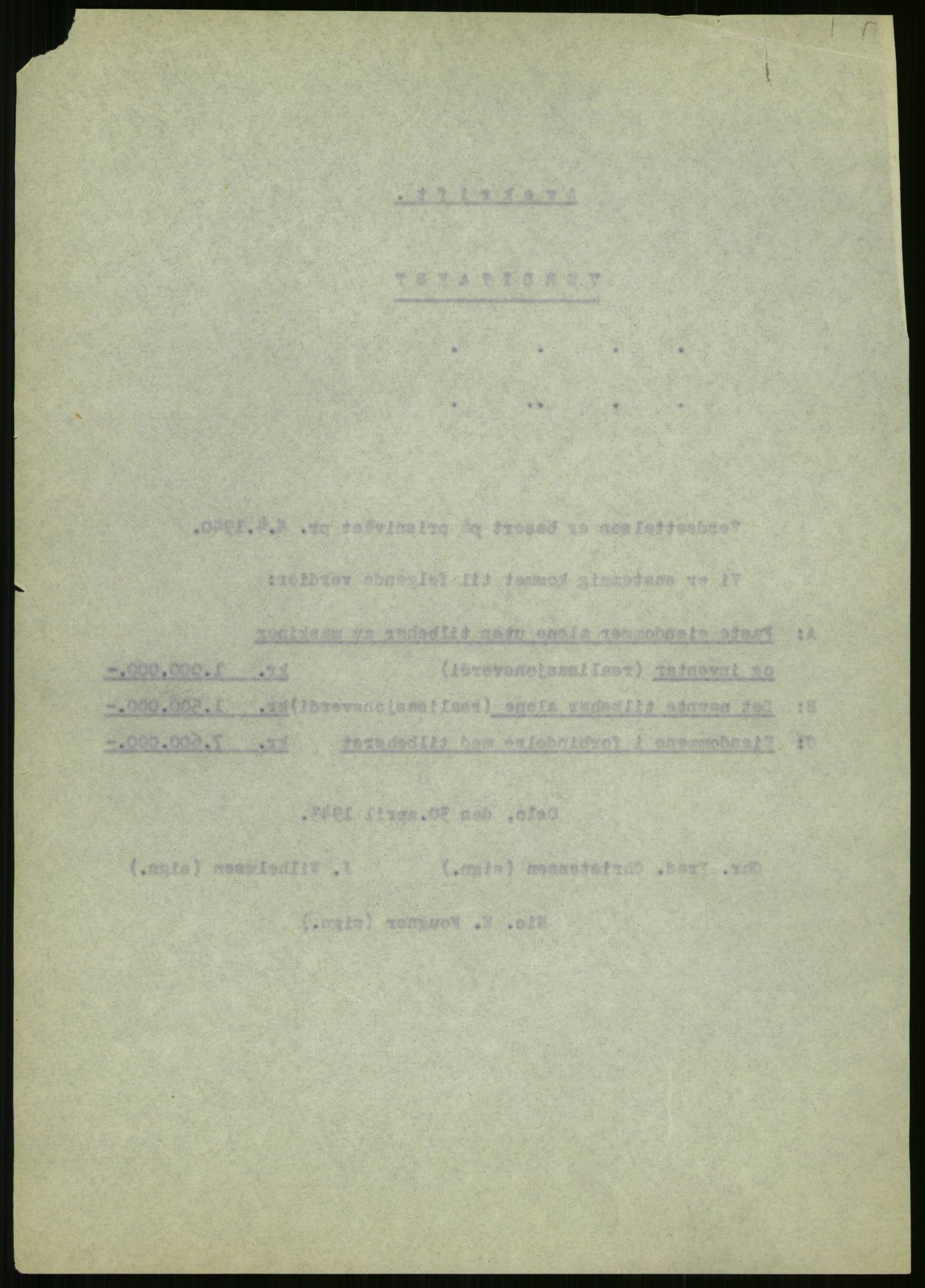 Fredrikstad mekaniske verksted, AV/RA-PA-1807/Q/L0001: Bygninger, Finansiering, Takst, Nyanlegg, 1935-1954, p. 70