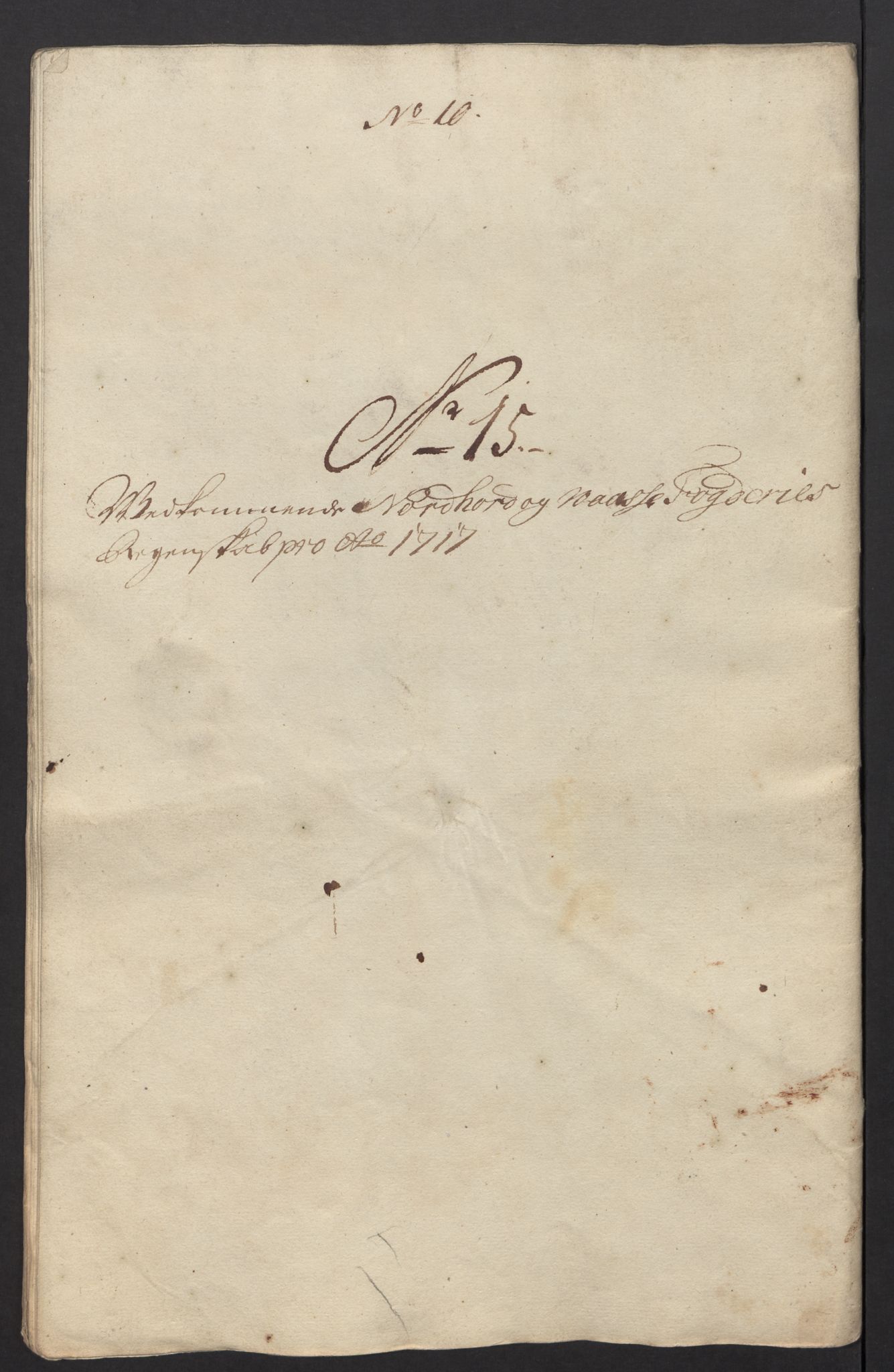 Rentekammeret inntil 1814, Reviderte regnskaper, Fogderegnskap, AV/RA-EA-4092/R51/L3201: Fogderegnskap Nordhordland og Voss, 1717, p. 94