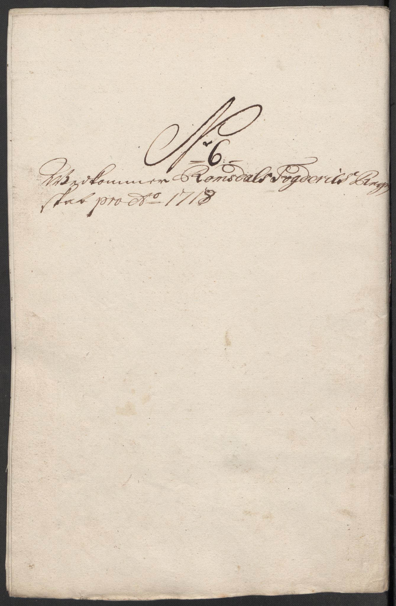 Rentekammeret inntil 1814, Reviderte regnskaper, Fogderegnskap, RA/EA-4092/R55/L3665: Fogderegnskap Romsdal, 1718, p. 98