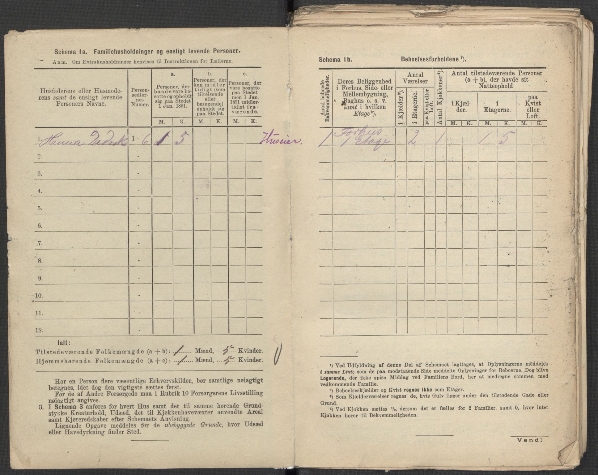 RA, 1891 Census for 1301 Bergen, 1891, p. 2002