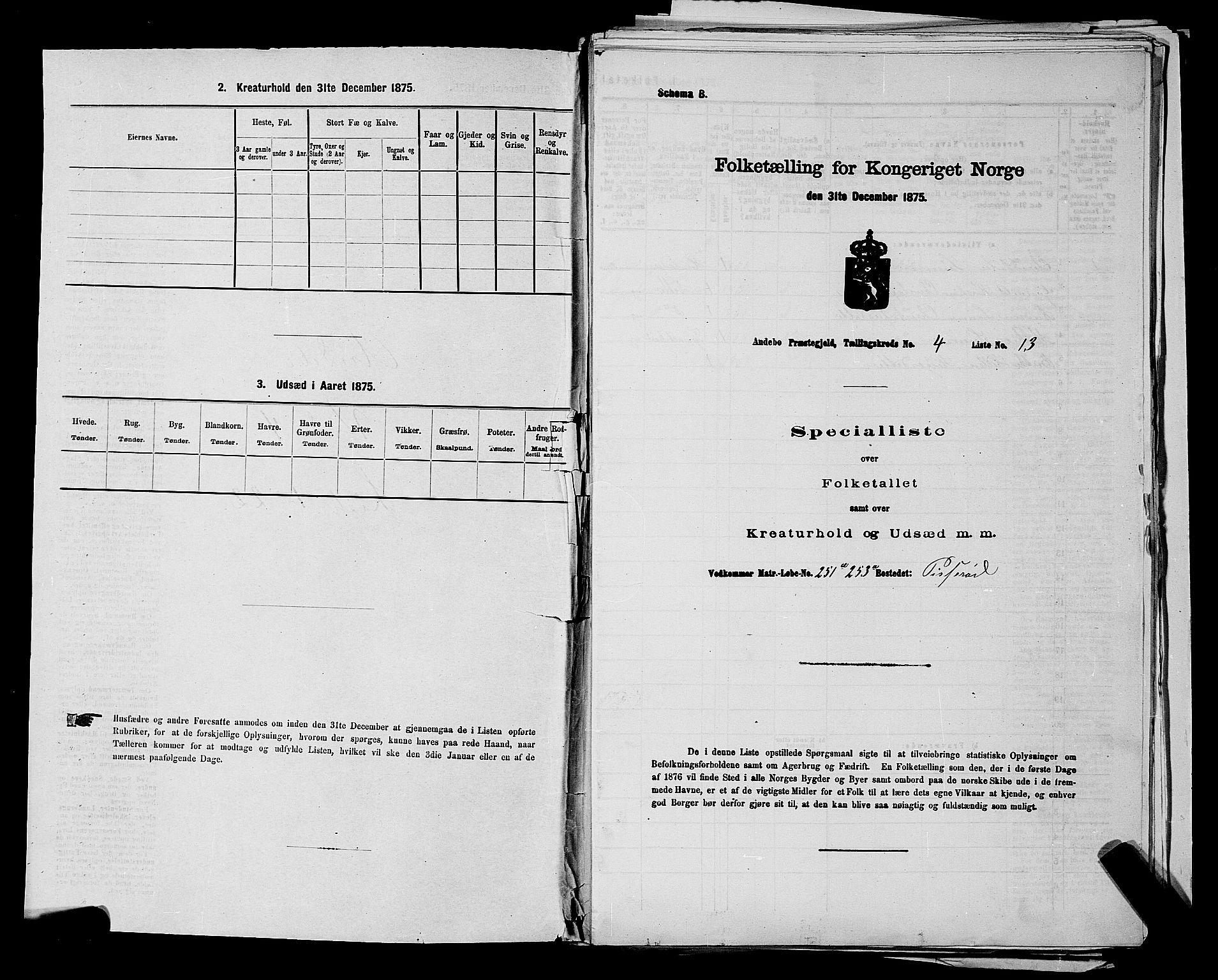 SAKO, 1875 census for 0719P Andebu, 1875, p. 408