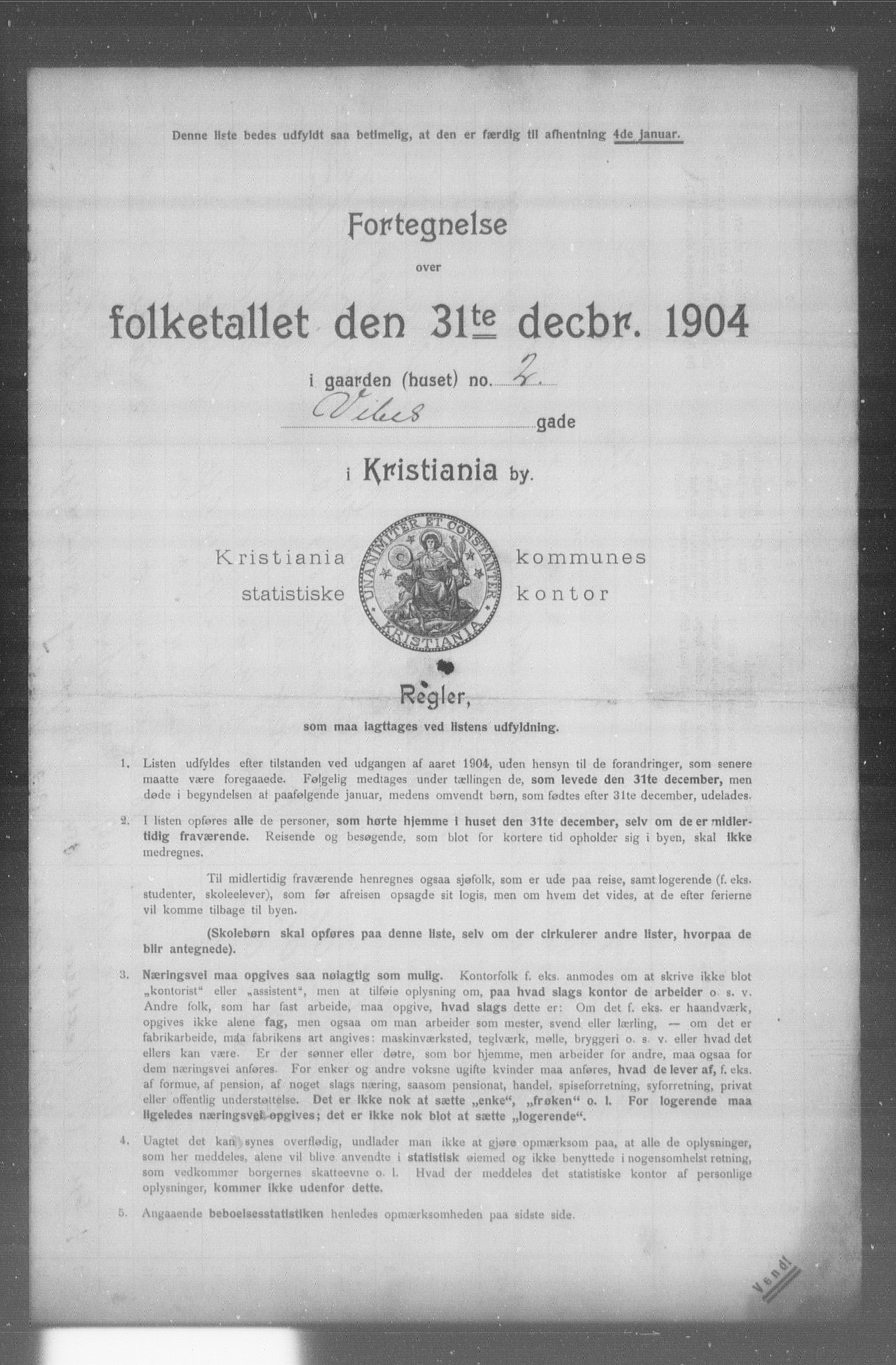 OBA, Municipal Census 1904 for Kristiania, 1904, p. 23104