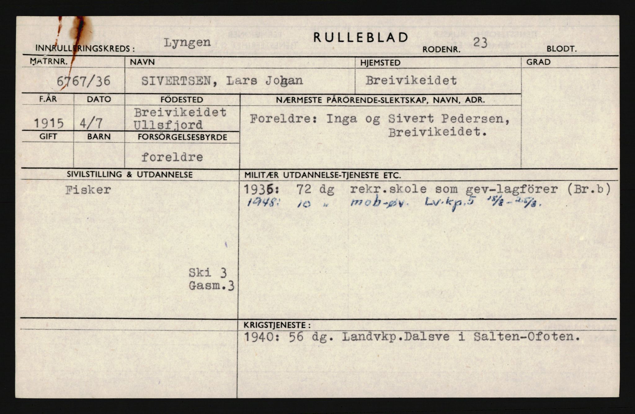 Forsvaret, Troms infanteriregiment nr. 16, AV/RA-RAFA-3146/P/Pa/L0020: Rulleblad for regimentets menige mannskaper, årsklasse 1936, 1936, p. 1201