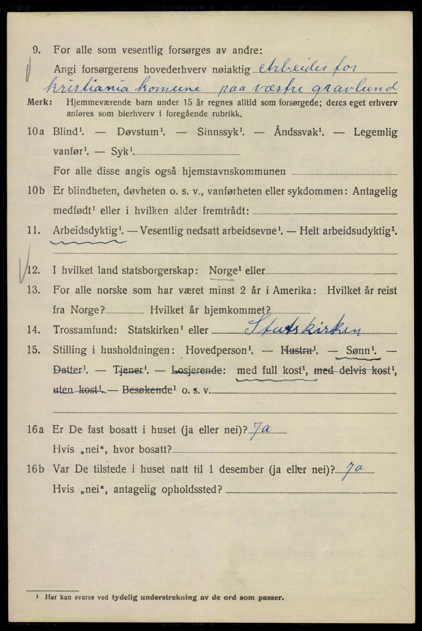 SAO, 1920 census for Kristiania, 1920, p. 569174