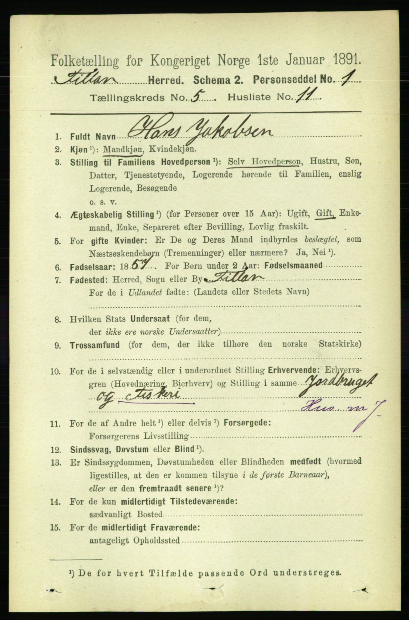 RA, 1891 census for 1616 Fillan, 1891, p. 1050