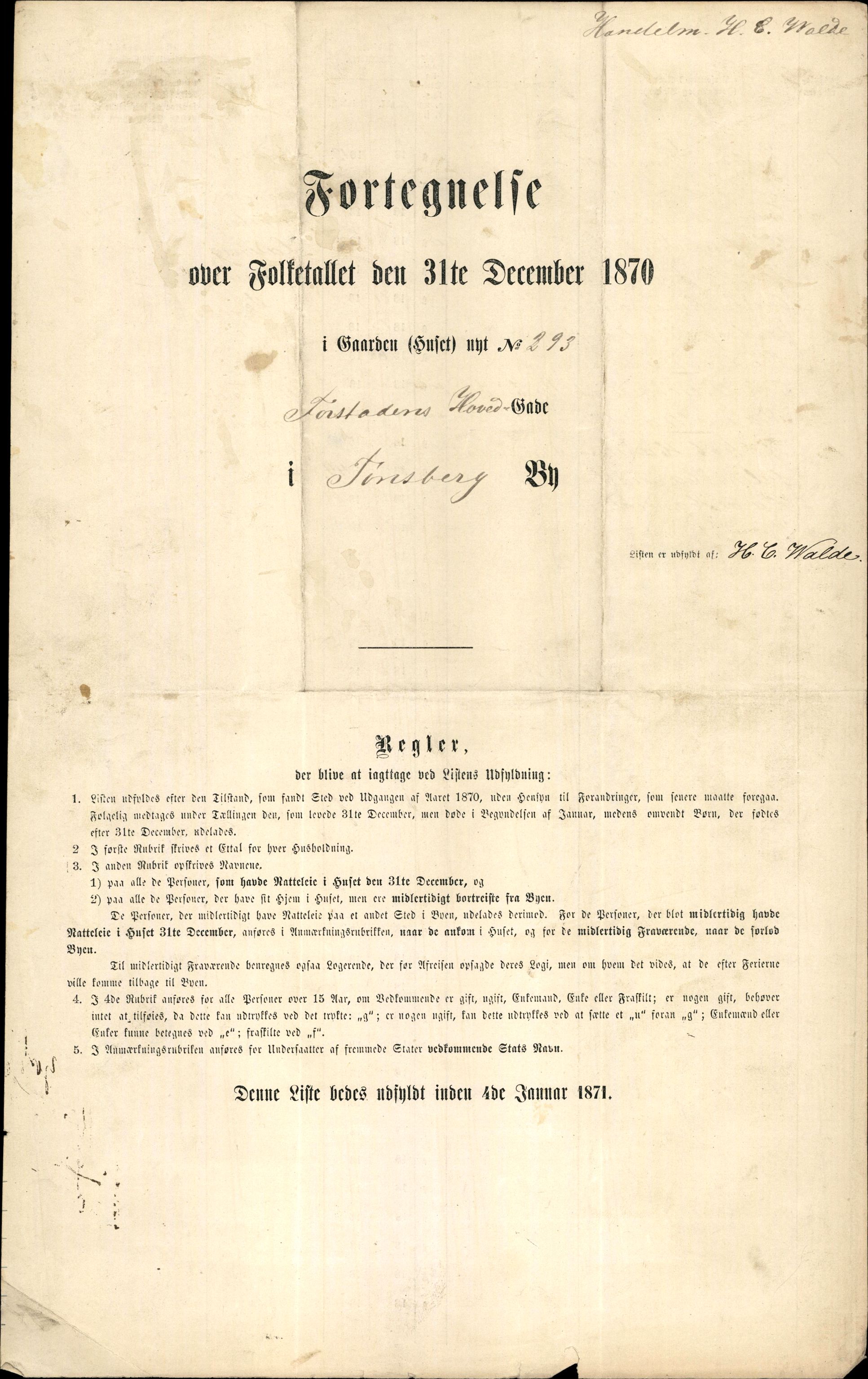 RA, 1870 census for 0705 Tønsberg, 1870, p. 608