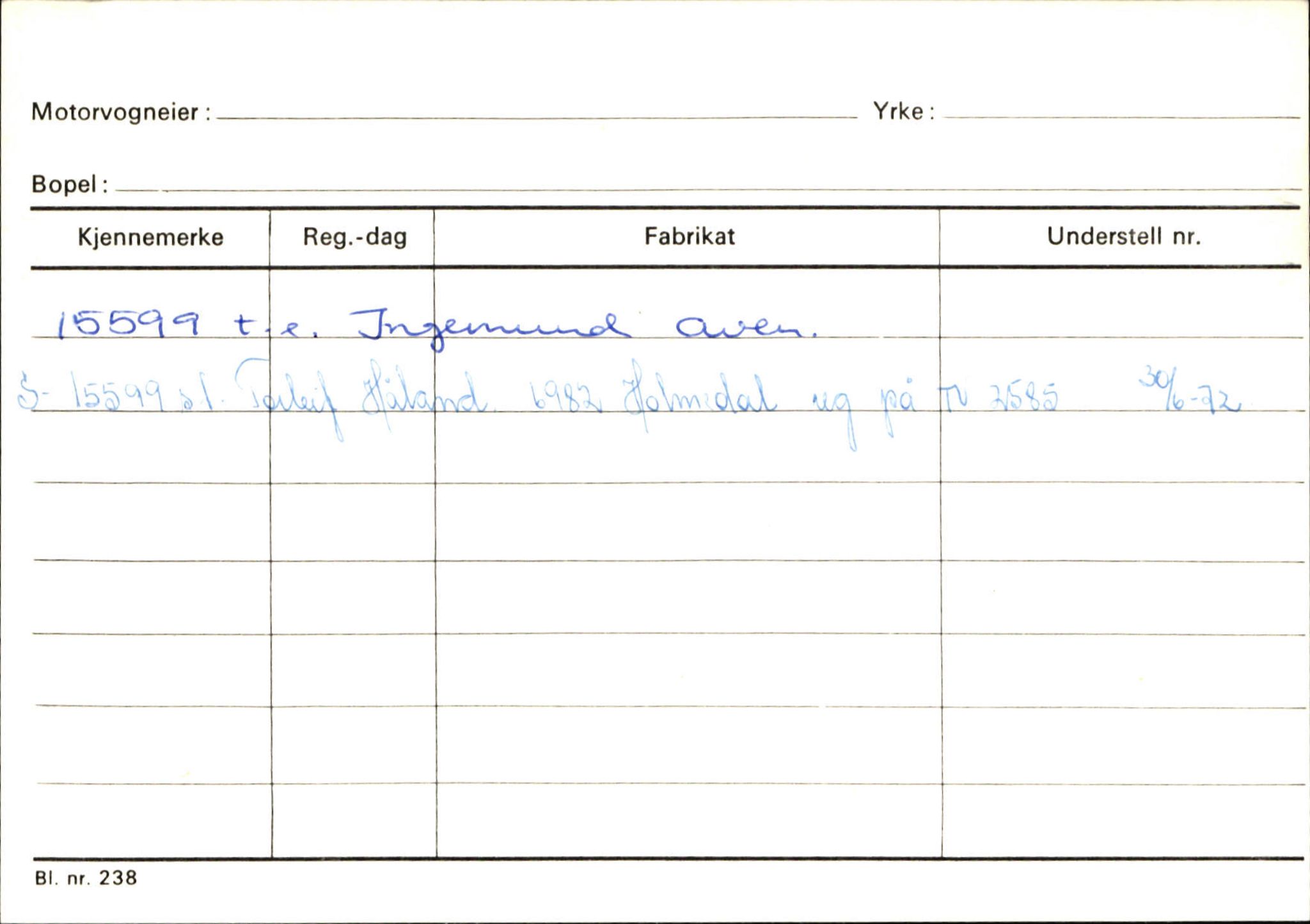 Statens vegvesen, Sogn og Fjordane vegkontor, AV/SAB-A-5301/4/F/L0131: Eigarregister Høyanger P-Å. Stryn S-Å, 1945-1975, p. 810