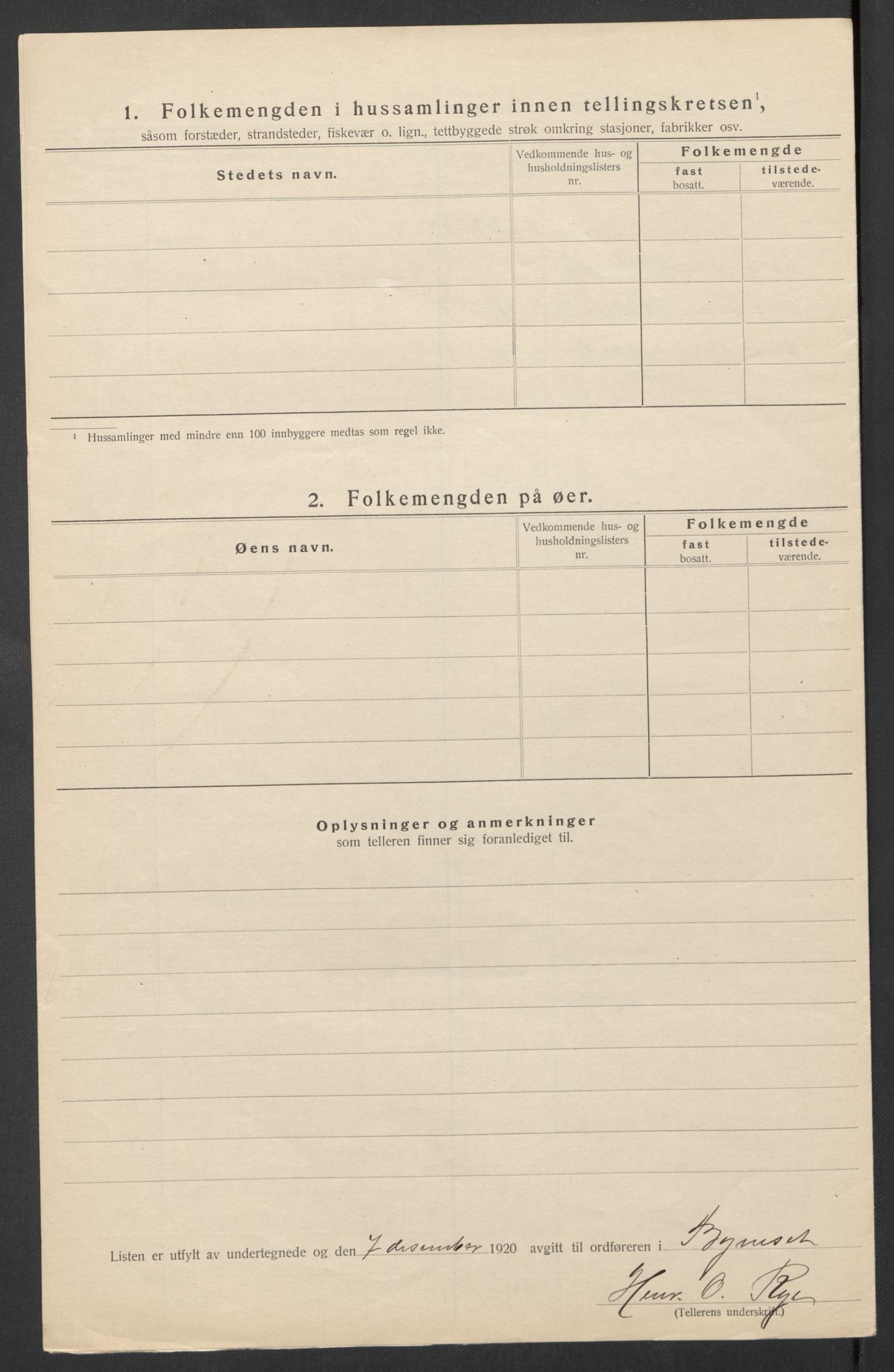 SAT, 1920 census for Byneset, 1920, p. 23