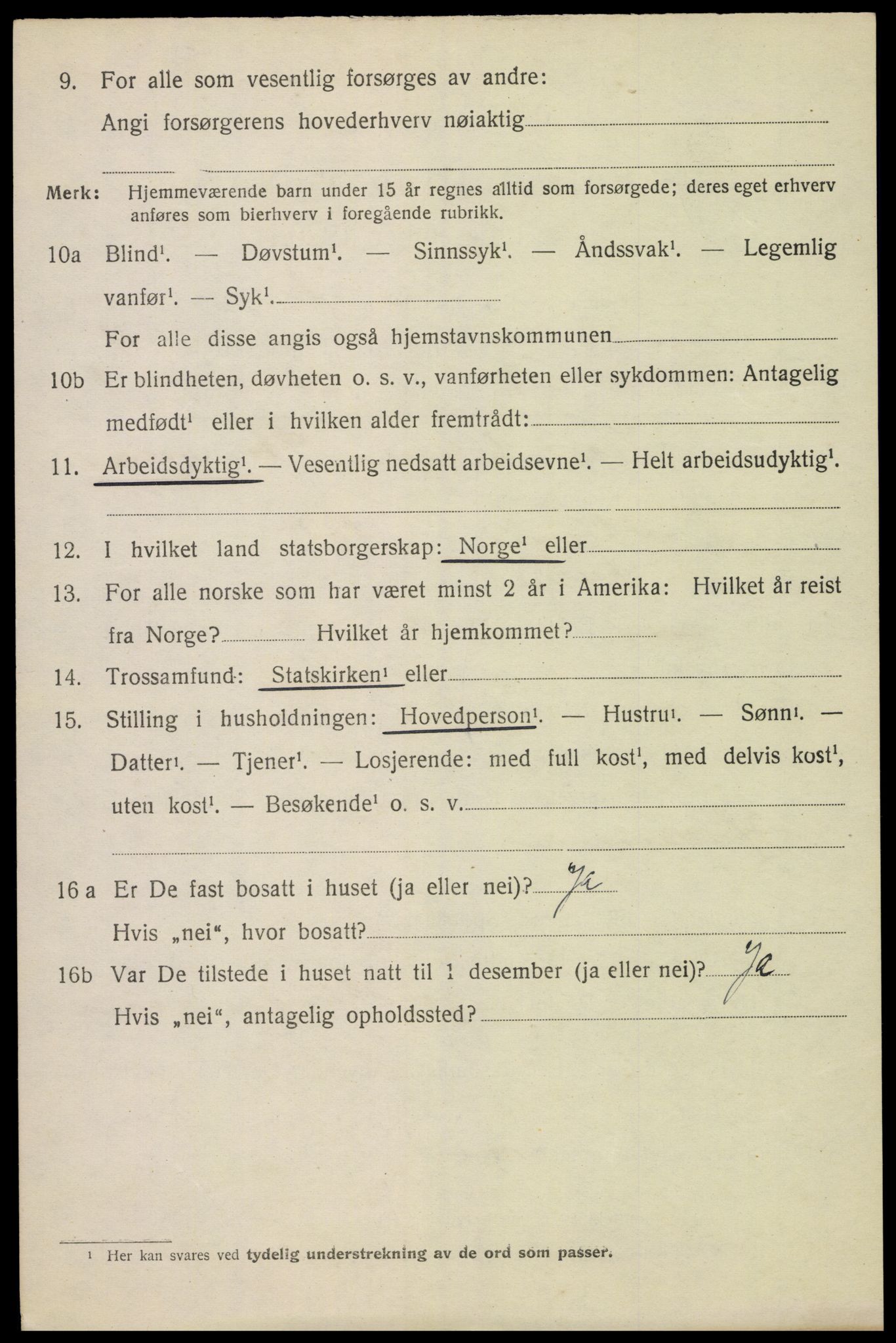 SAH, 1920 census for Furnes, 1920, p. 6080