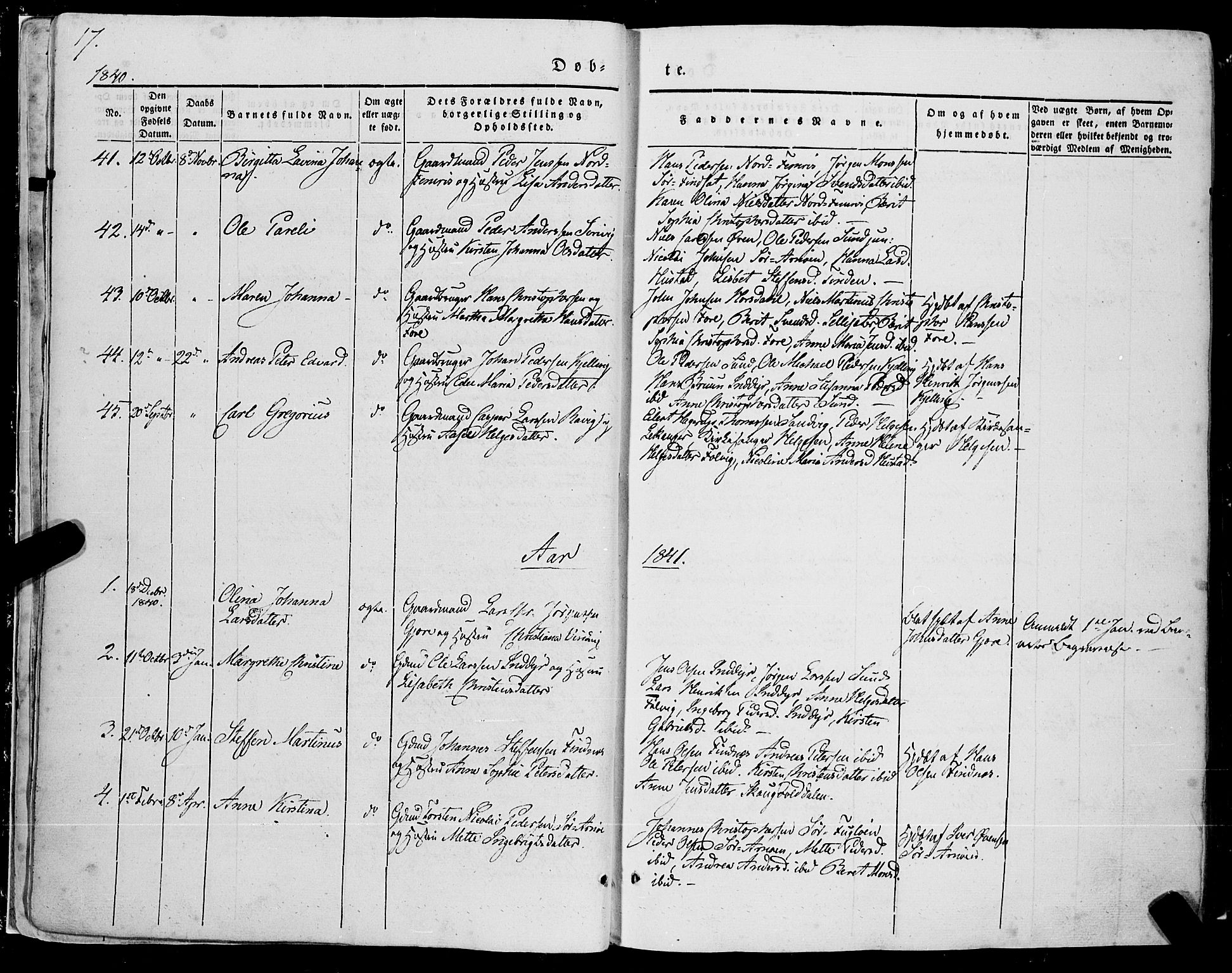 Ministerialprotokoller, klokkerbøker og fødselsregistre - Nordland, SAT/A-1459/805/L0097: Parish register (official) no. 805A04, 1837-1861, p. 17