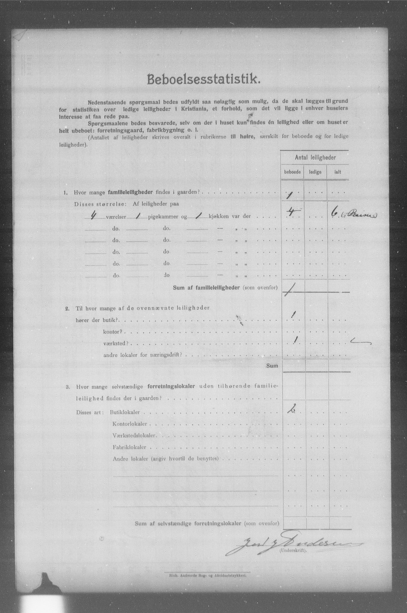 OBA, Municipal Census 1904 for Kristiania, 1904, p. 22233