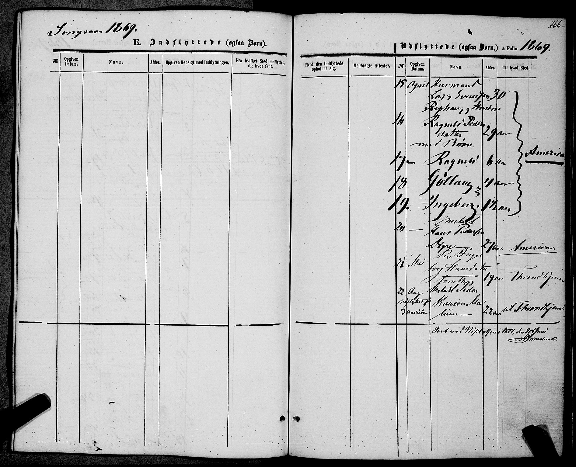 Ministerialprotokoller, klokkerbøker og fødselsregistre - Sør-Trøndelag, SAT/A-1456/685/L0967: Parish register (official) no. 685A07 /2, 1860-1869, p. 266