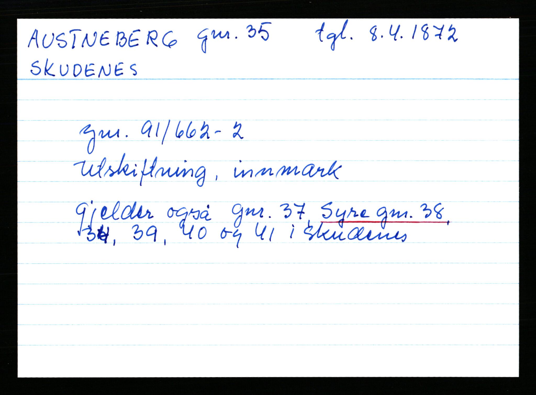 Statsarkivet i Stavanger, AV/SAST-A-101971/03/Y/Yk/L0002: Registerkort sortert etter gårdsnavn: Auglend - Bakkevik, 1750-1930, p. 275