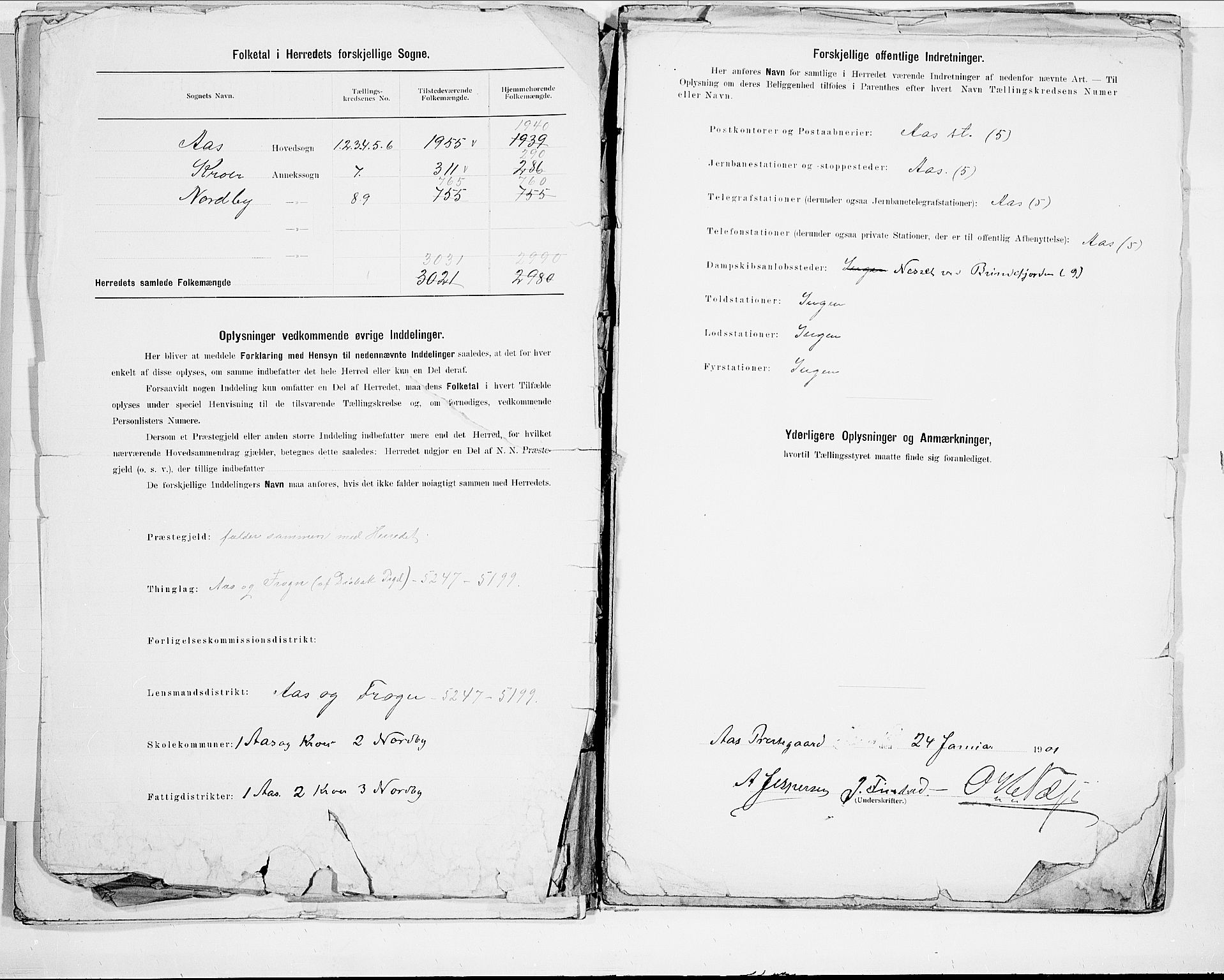 SAO, 1900 census for Ås, 1900, p. 3