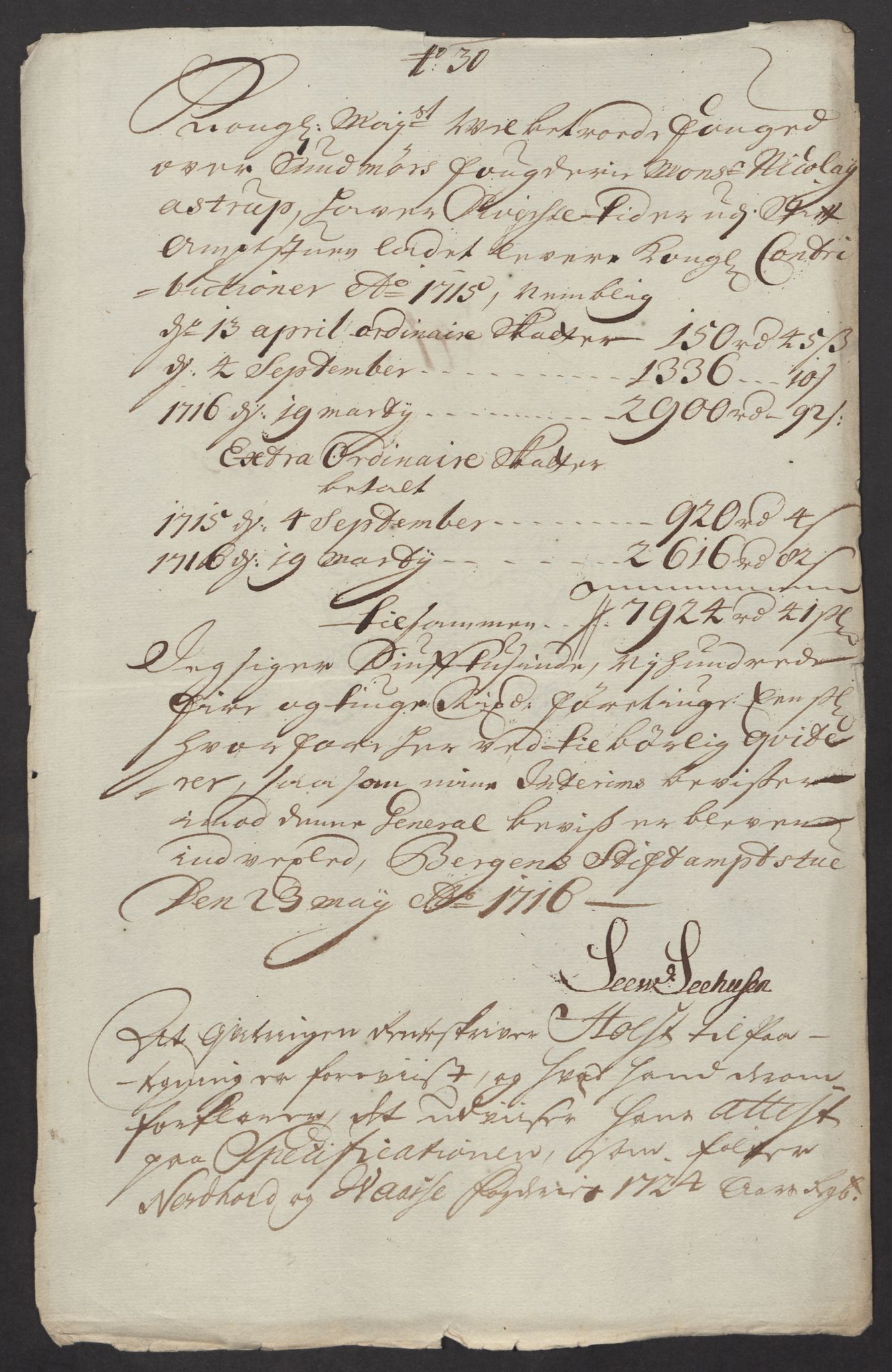 Rentekammeret inntil 1814, Reviderte regnskaper, Fogderegnskap, AV/RA-EA-4092/R54/L3567: Fogderegnskap Sunnmøre, 1715, p. 250