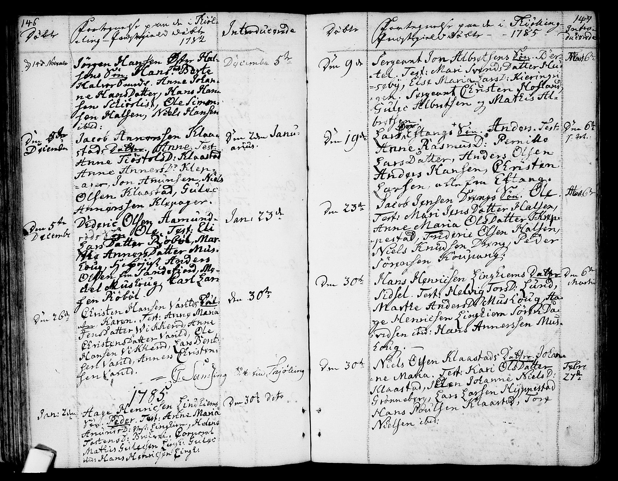 Tjølling kirkebøker, SAKO/A-60/F/Fa/L0004: Parish register (official) no. 4, 1779-1817, p. 146-147