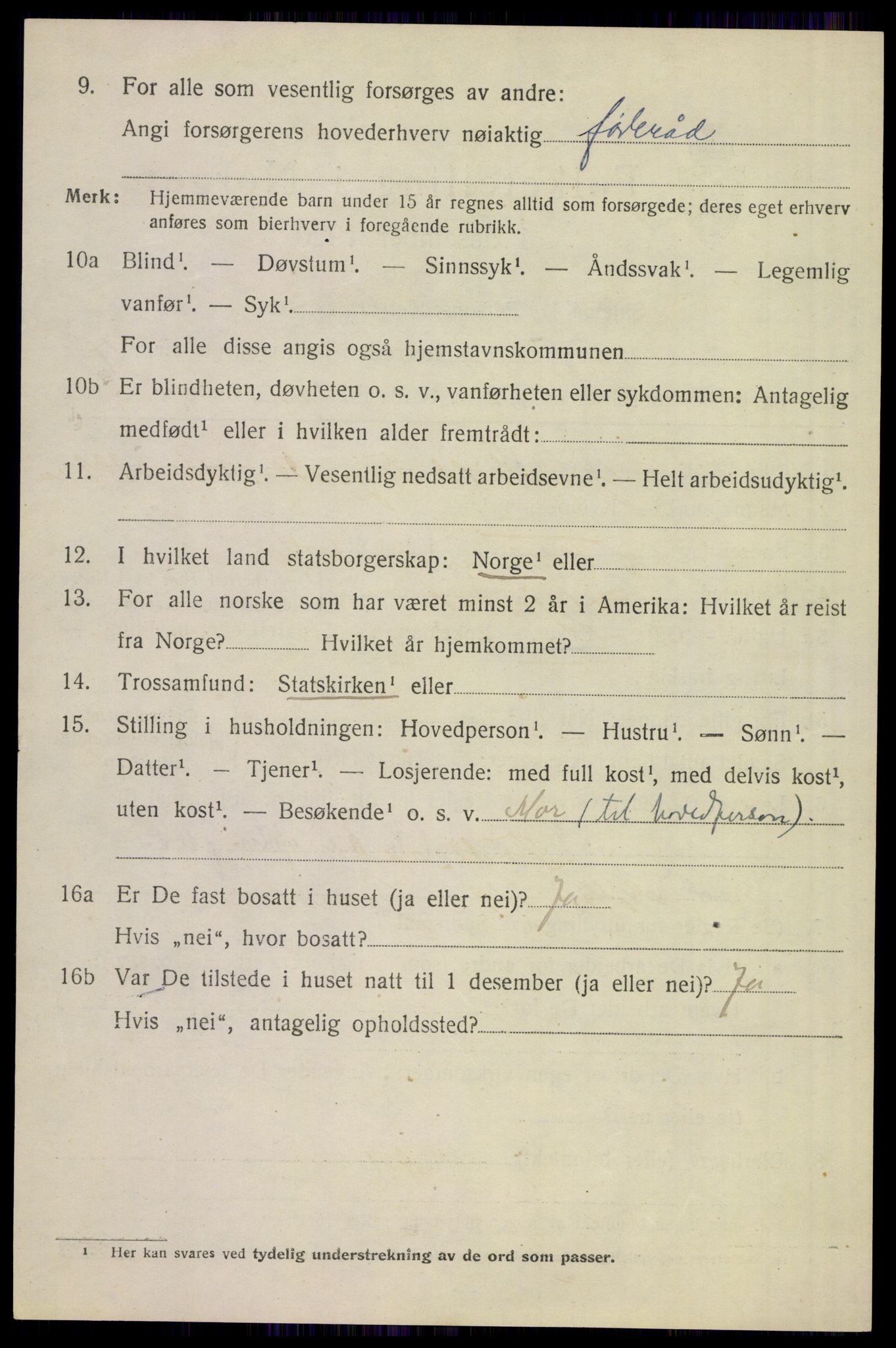 SAST, 1920 census for Gjesdal, 1920, p. 4567