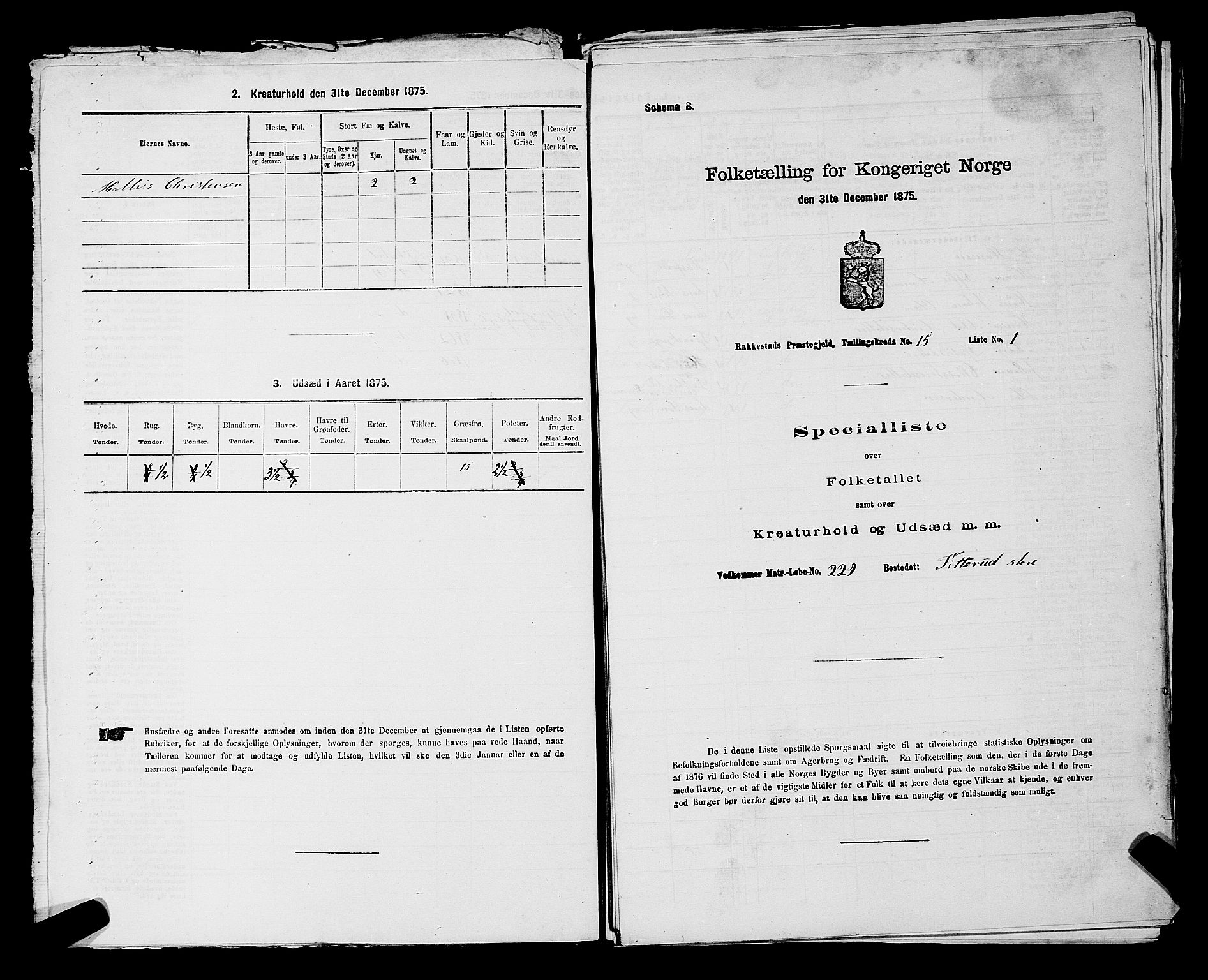 RA, 1875 census for 0128P Rakkestad, 1875, p. 1732