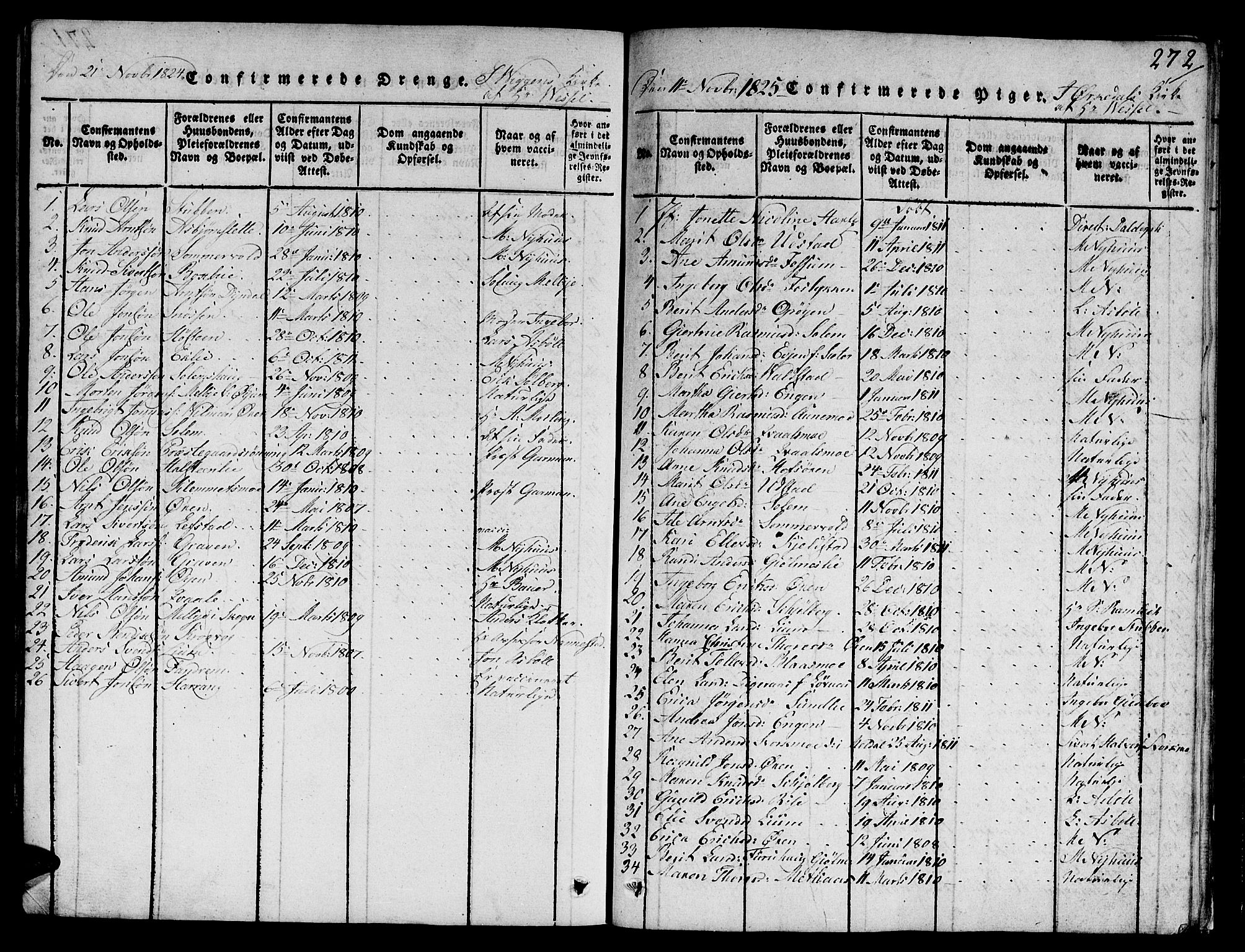 Ministerialprotokoller, klokkerbøker og fødselsregistre - Sør-Trøndelag, SAT/A-1456/668/L0803: Parish register (official) no. 668A03, 1800-1826, p. 272