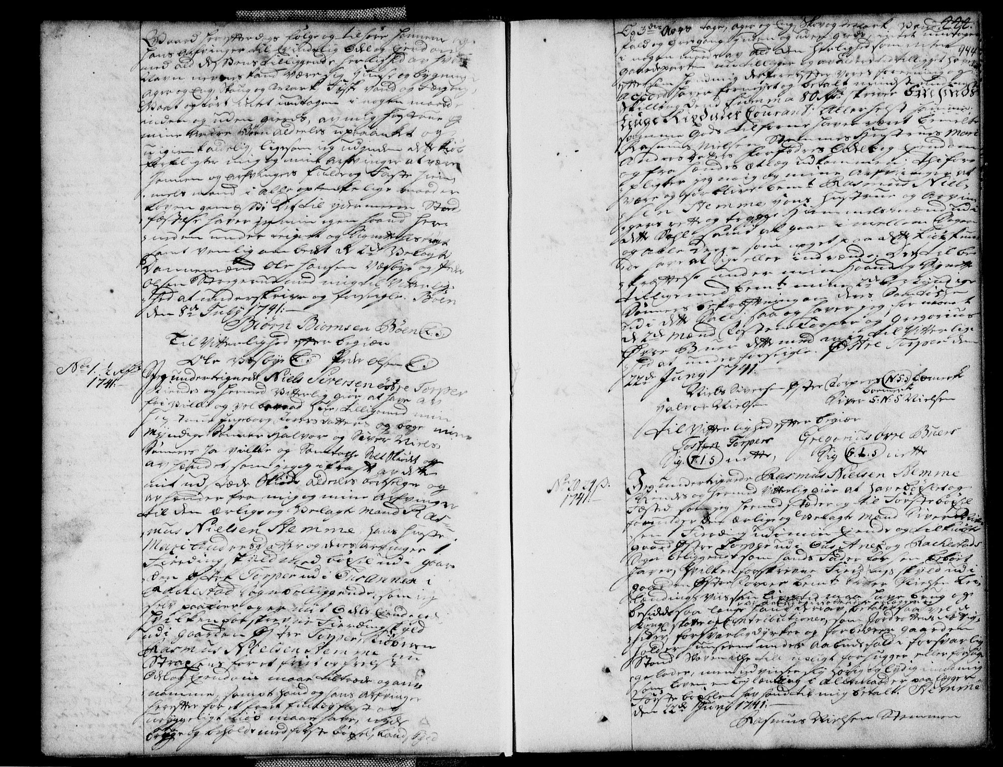 Rakkestad sorenskriveri, AV/SAO-A-10686/G/Gb/Gba/Gbaa/L0001b: Mortgage book no. 1b, 1741-1748, p. 444