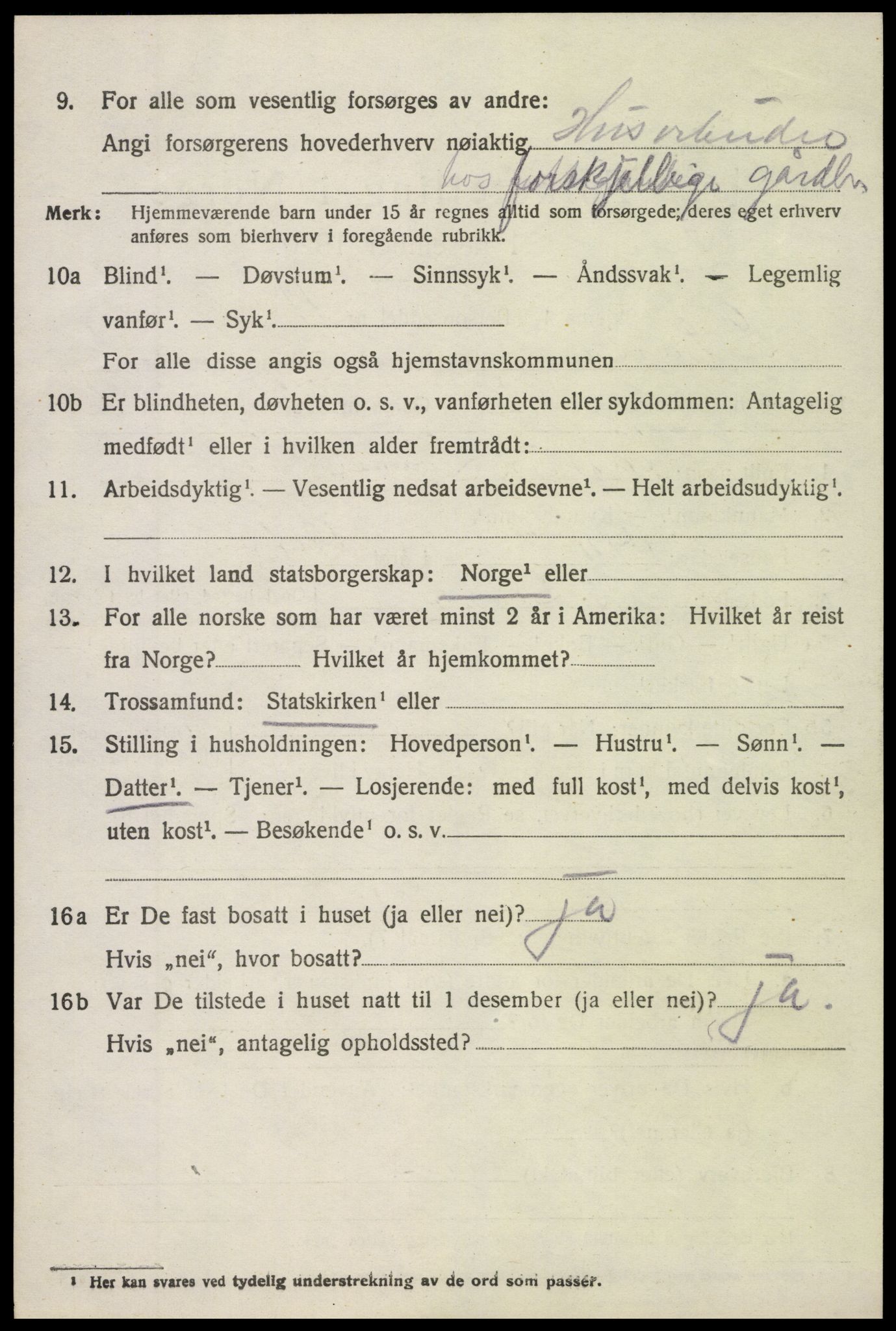 SAH, 1920 census for Søndre Land, 1920, p. 6892