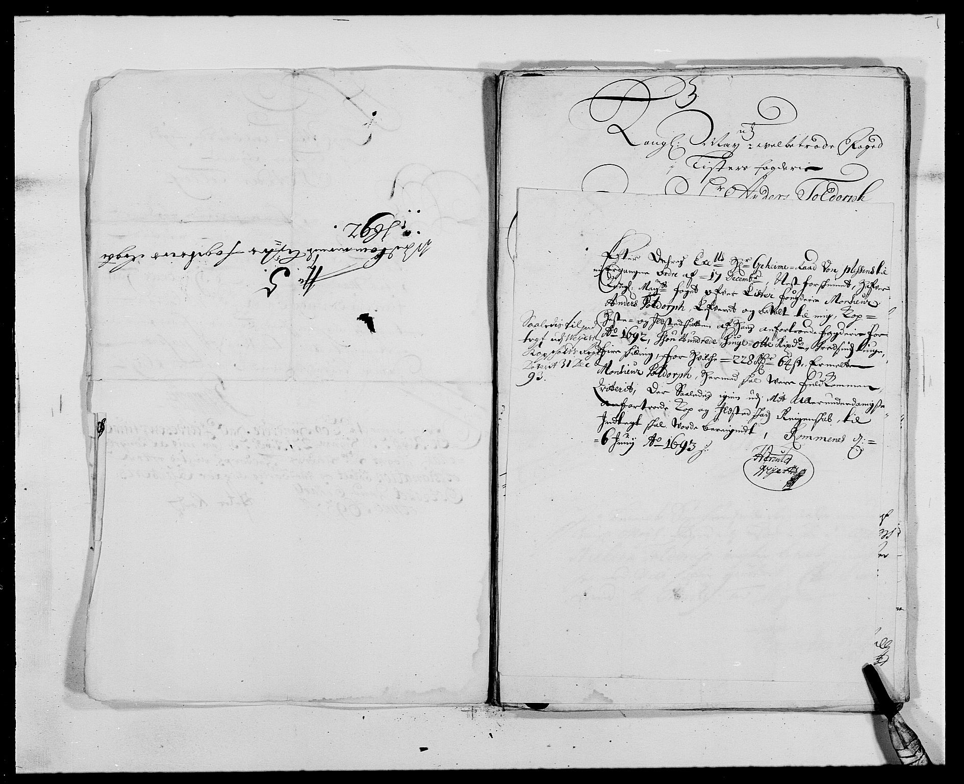 Rentekammeret inntil 1814, Reviderte regnskaper, Fogderegnskap, AV/RA-EA-4092/R41/L2536: Fogderegnskap Lista, 1690-1693, p. 239