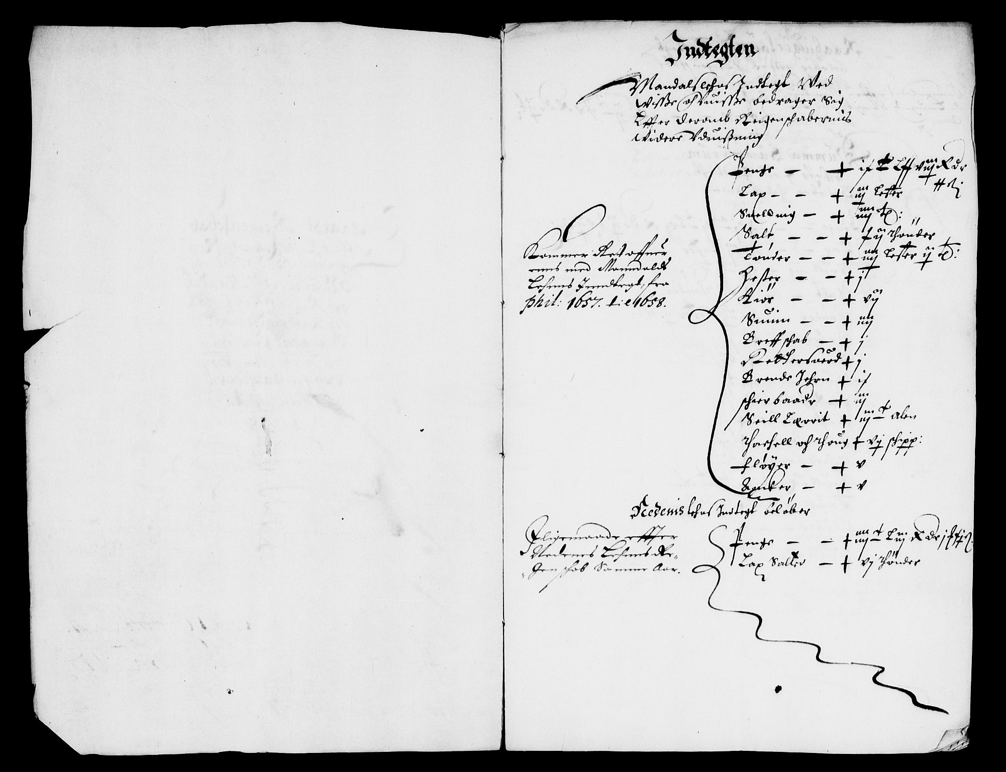 Rentekammeret inntil 1814, Reviderte regnskaper, Lensregnskaper, AV/RA-EA-5023/R/Rb/Rbq/L0045: Nedenes len. Mandals len. Råbyggelag., 1654-1658