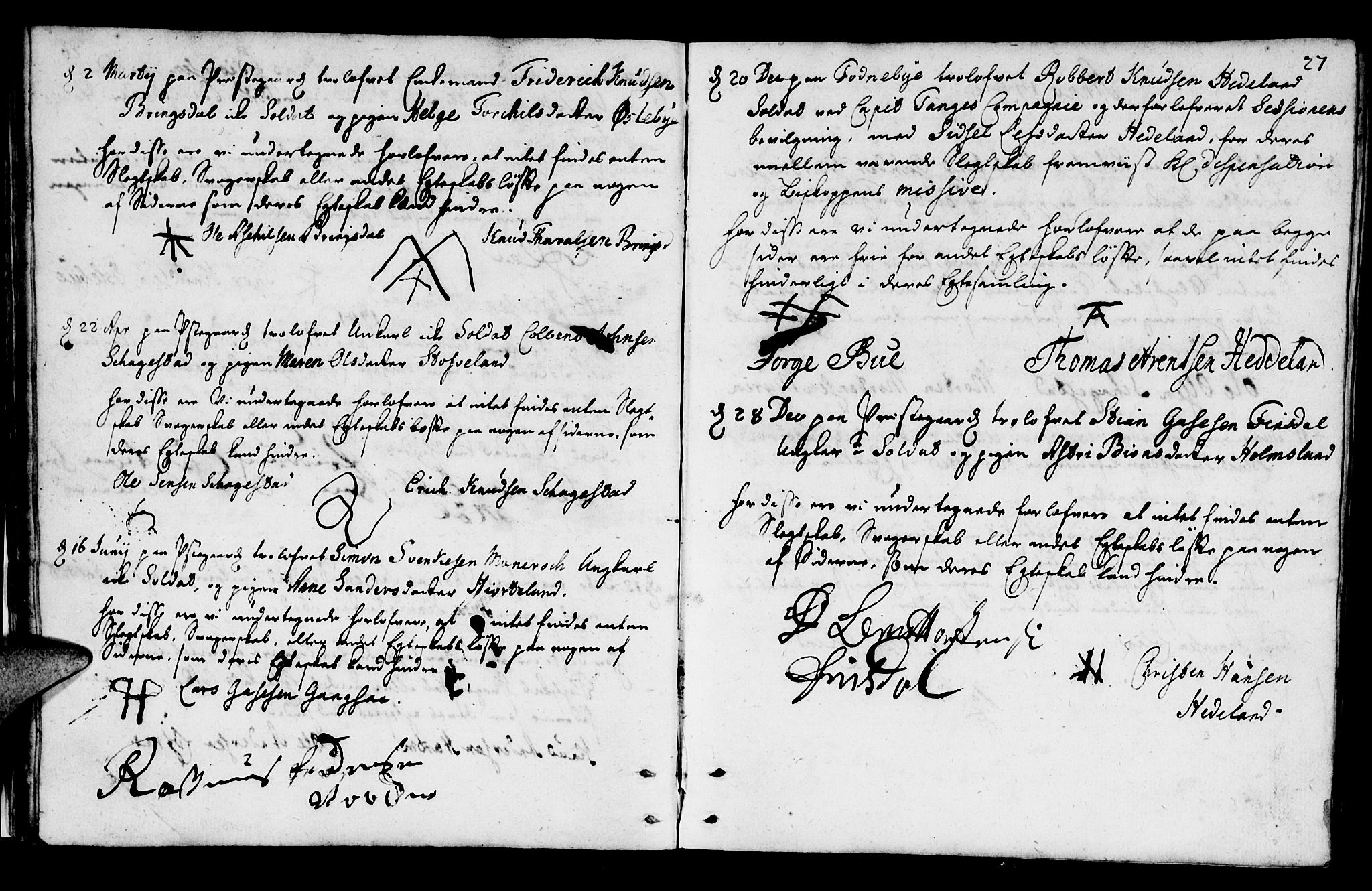 Mandal sokneprestkontor, SAK/1111-0030/F/Fa/Fab/L0001: Parish register (official) no. A 1, 1720-1793, p. 27
