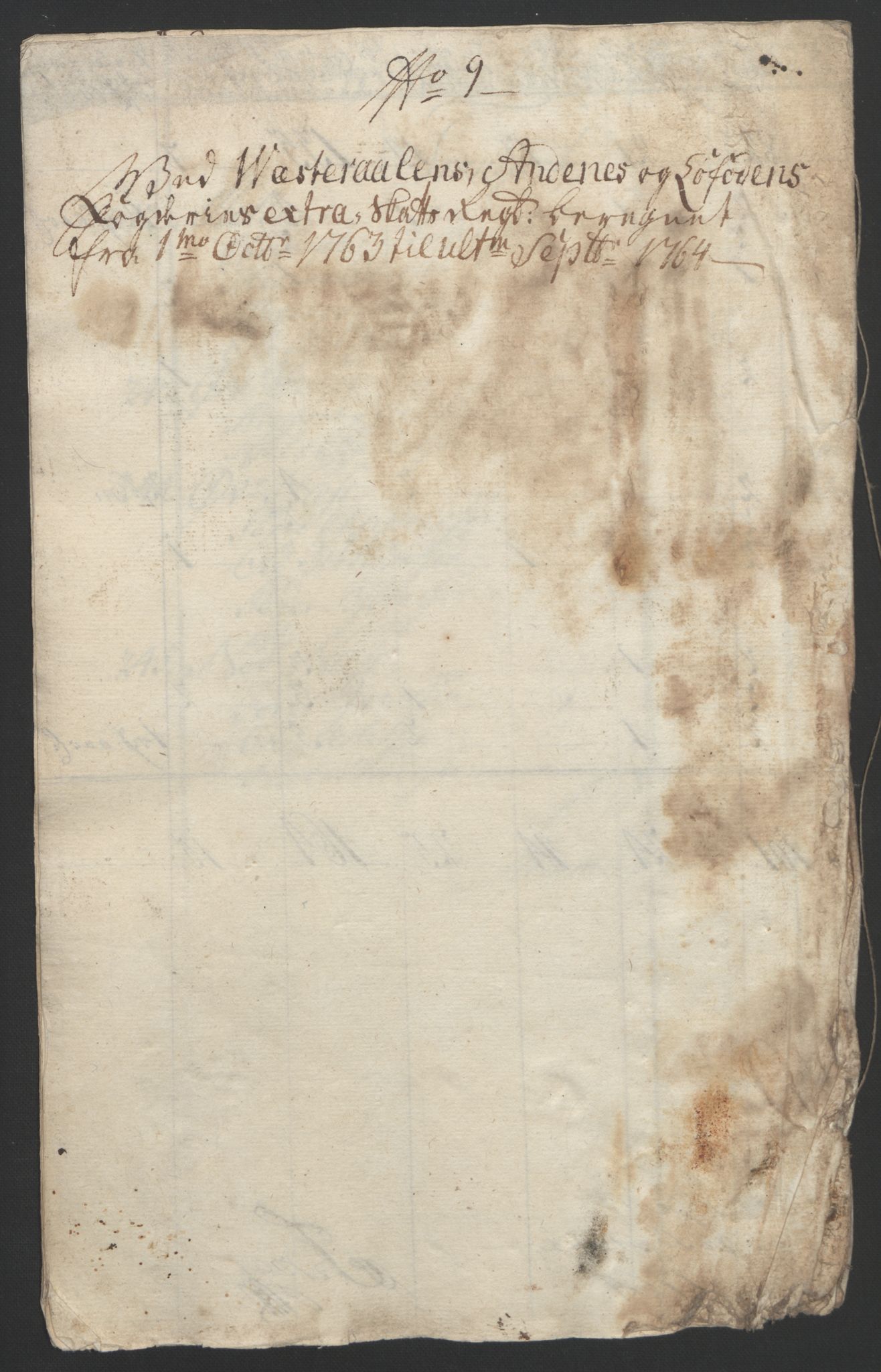 Rentekammeret inntil 1814, Reviderte regnskaper, Fogderegnskap, RA/EA-4092/R67/L4747: Ekstraskatten Vesterålen, Andenes og Lofoten, 1762-1766, p. 326