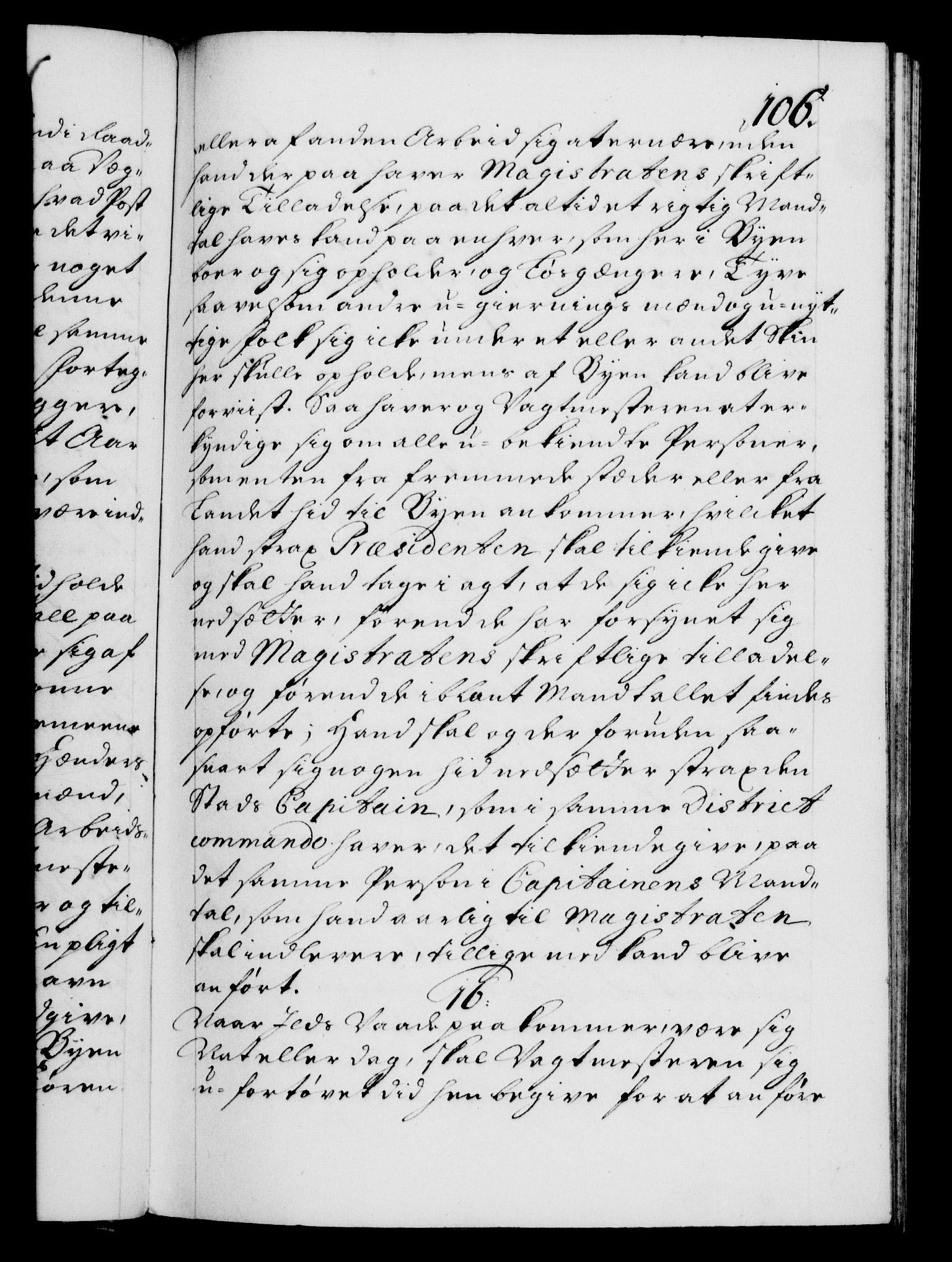 Danske Kanselli 1572-1799, AV/RA-EA-3023/F/Fc/Fca/Fcaa/L0019: Norske registre, 1704-1707, p. 106a