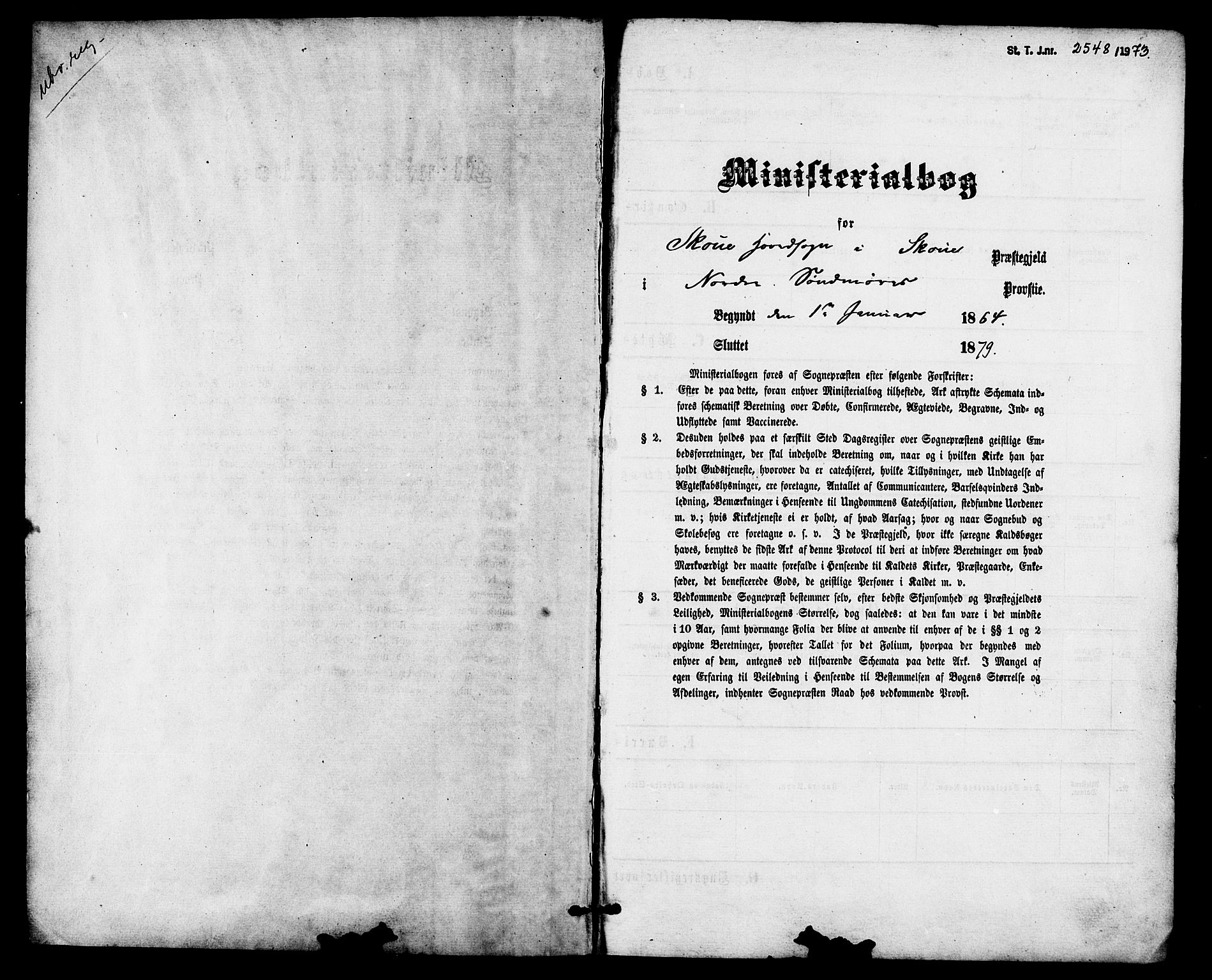 Ministerialprotokoller, klokkerbøker og fødselsregistre - Møre og Romsdal, SAT/A-1454/524/L0355: Parish register (official) no. 524A07, 1864-1879