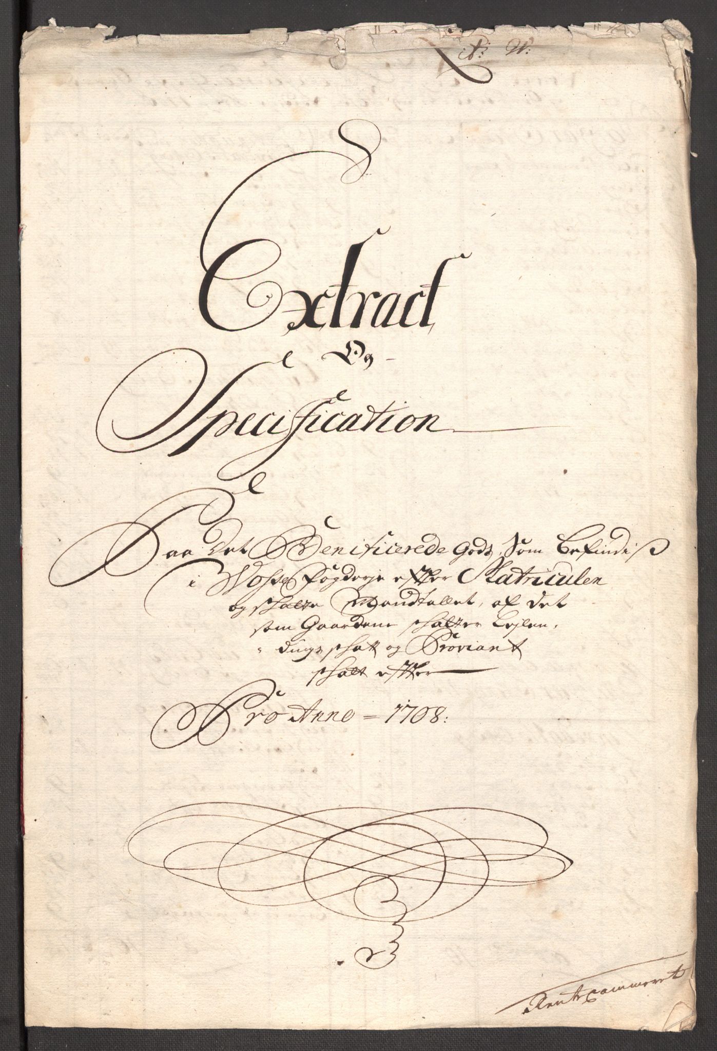 Rentekammeret inntil 1814, Reviderte regnskaper, Fogderegnskap, AV/RA-EA-4092/R51/L3189: Fogderegnskap Nordhordland og Voss, 1708, p. 278