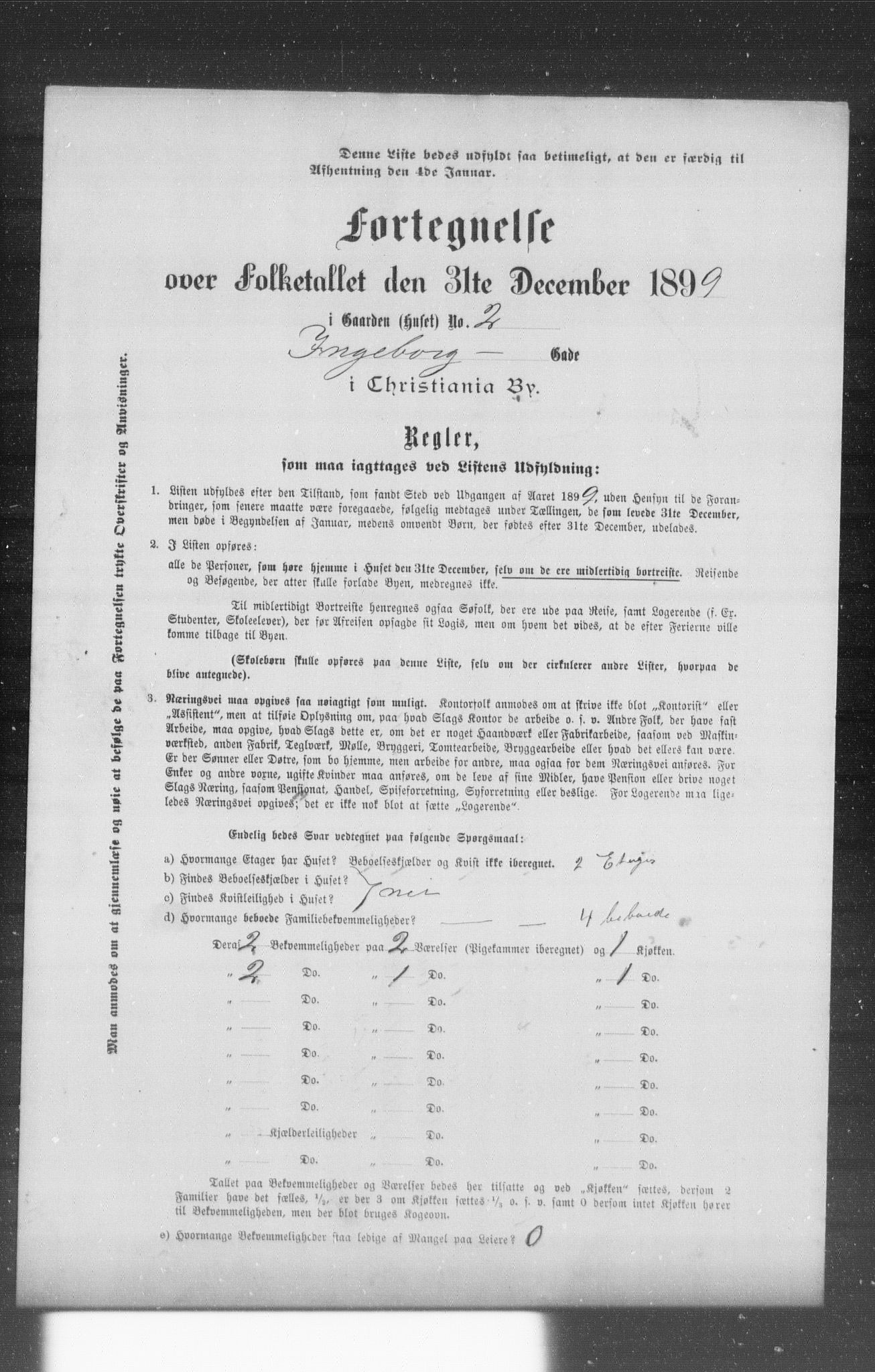 OBA, Municipal Census 1899 for Kristiania, 1899, p. 5729