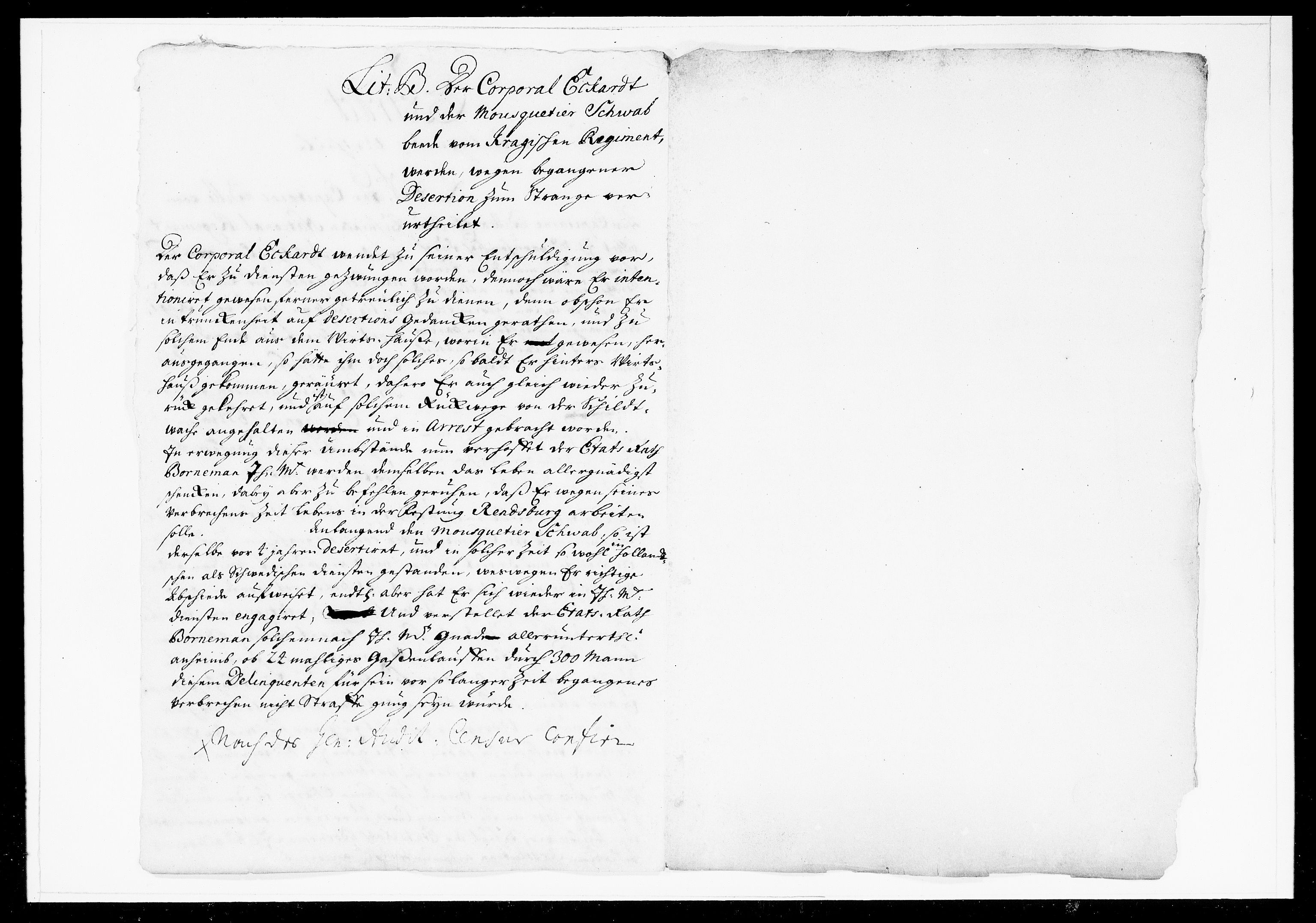 Krigskollegiet, Krigskancelliet, DRA/A-0006/-/1003-1013: Refererede sager, 1714, p. 97