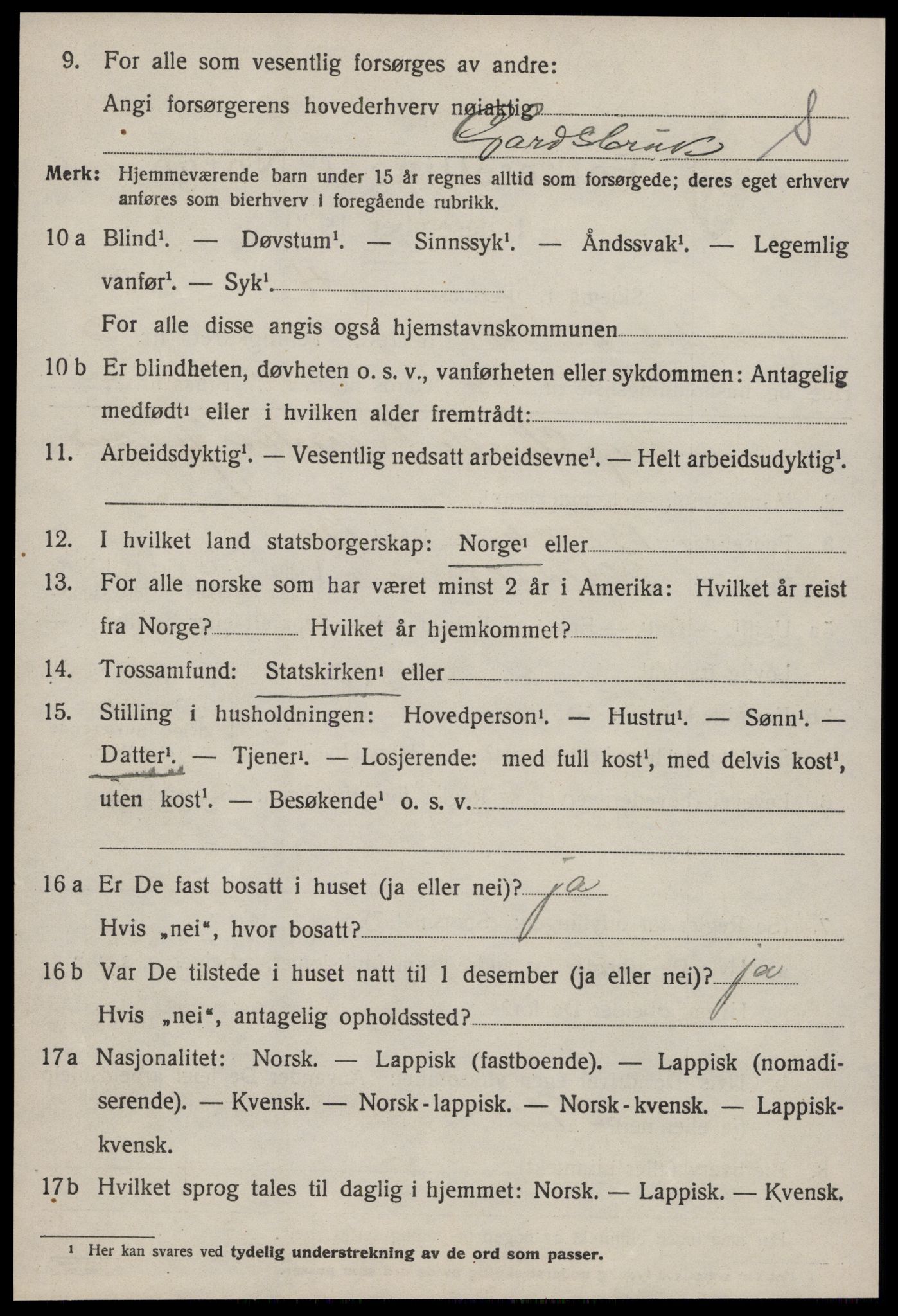 SAT, 1920 census for Hølonda, 1920, p. 1344