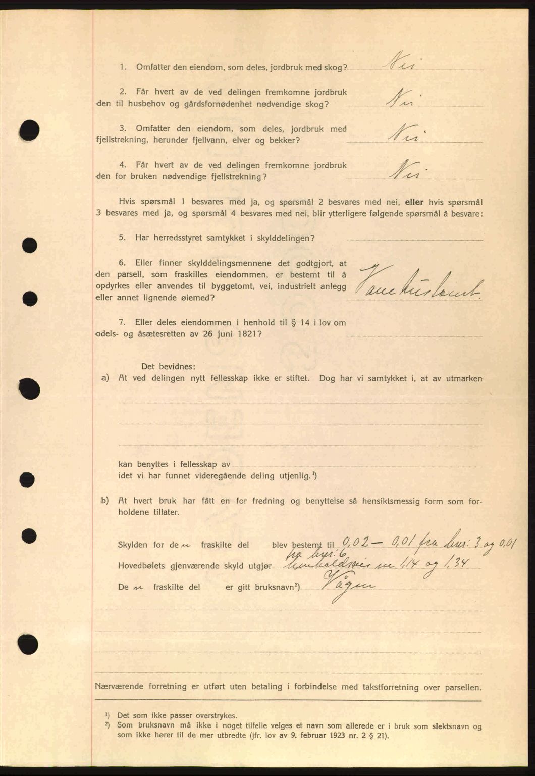 Romsdal sorenskriveri, AV/SAT-A-4149/1/2/2C: Mortgage book no. A1, 1936-1936, Diary no: : 988/1936