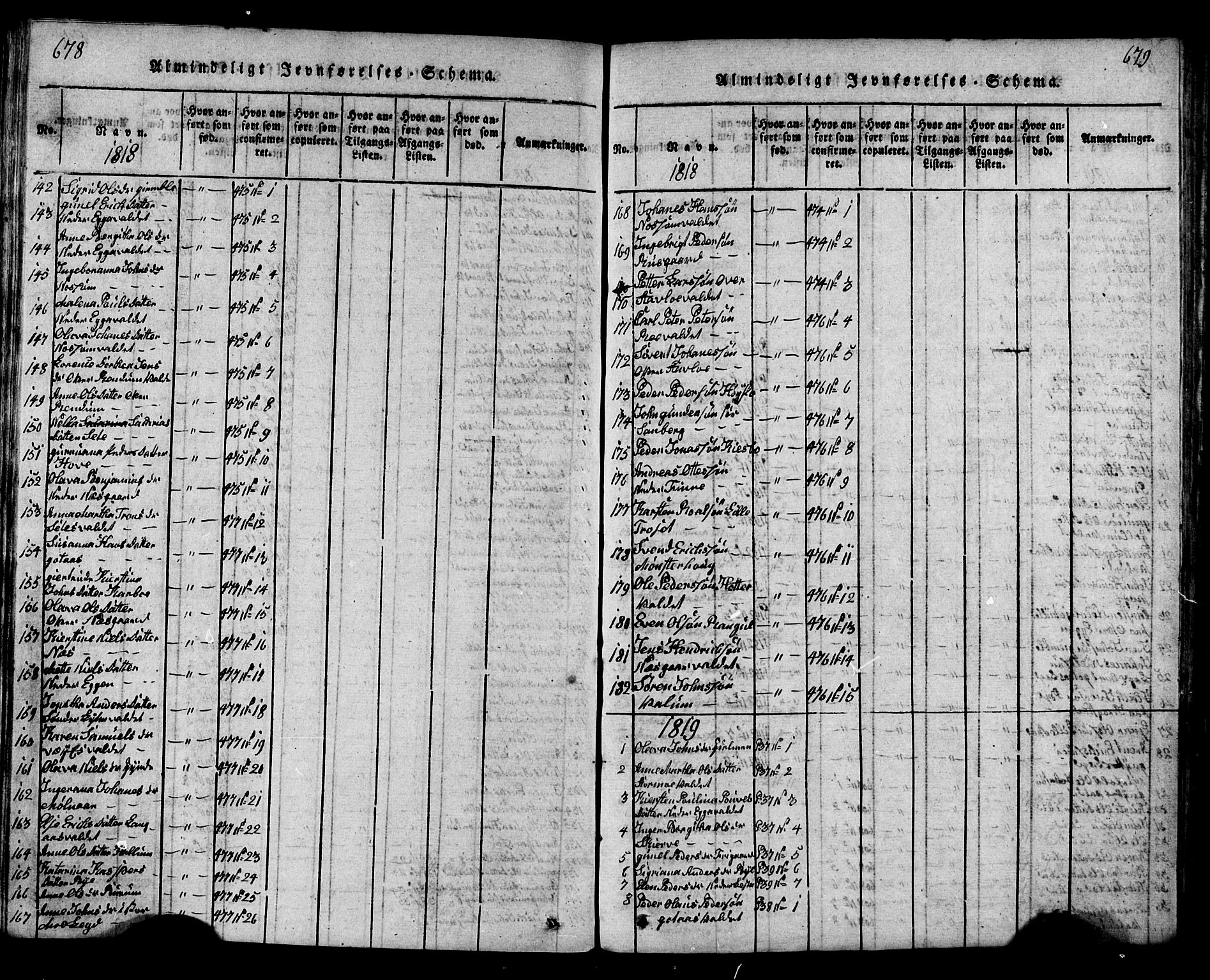 Ministerialprotokoller, klokkerbøker og fødselsregistre - Nord-Trøndelag, SAT/A-1458/717/L0169: Parish register (copy) no. 717C01, 1816-1834, p. 678-679