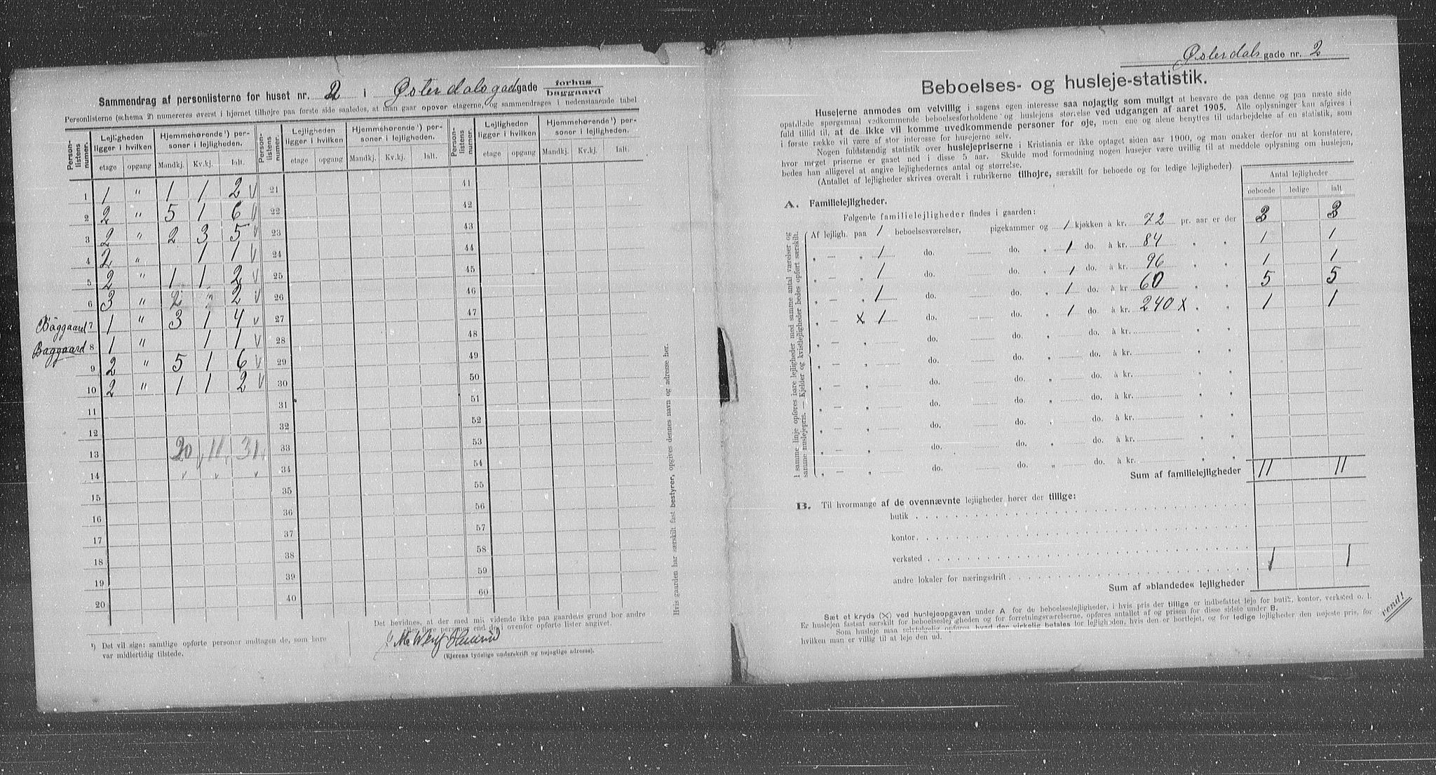 OBA, Municipal Census 1905 for Kristiania, 1905, p. 67793