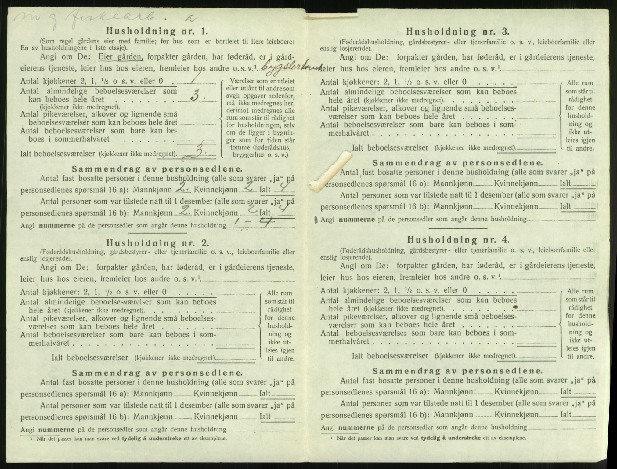 SAT, 1920 census for Bremsnes, 1920, p. 670