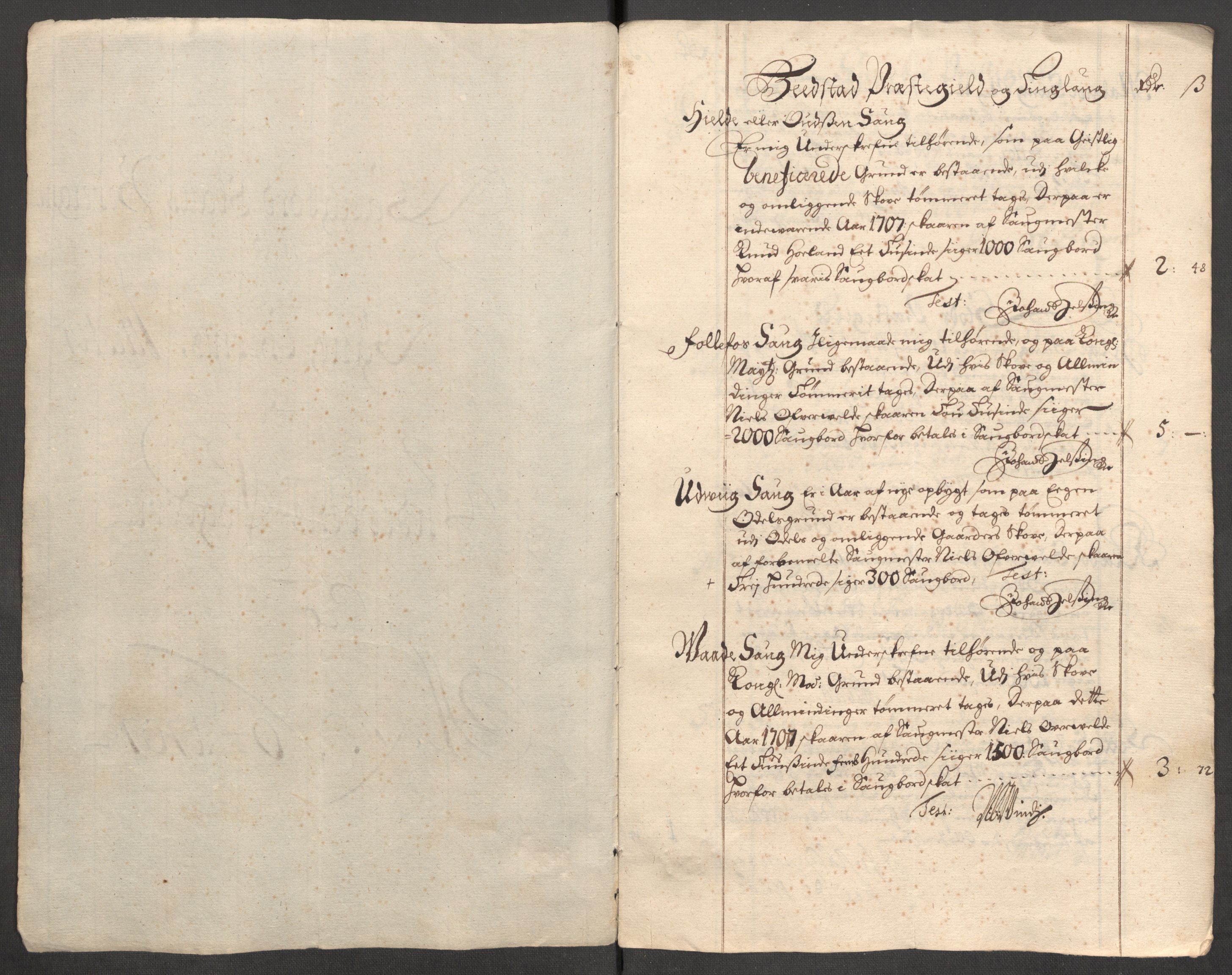 Rentekammeret inntil 1814, Reviderte regnskaper, Fogderegnskap, AV/RA-EA-4092/R63/L4315: Fogderegnskap Inderøy, 1706-1707, p. 394