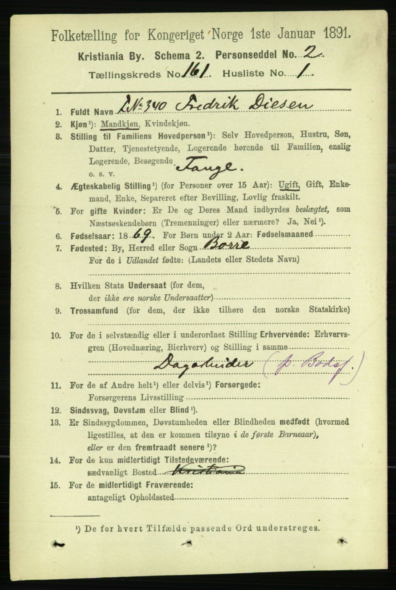 RA, 1891 census for 0301 Kristiania, 1891, p. 91420