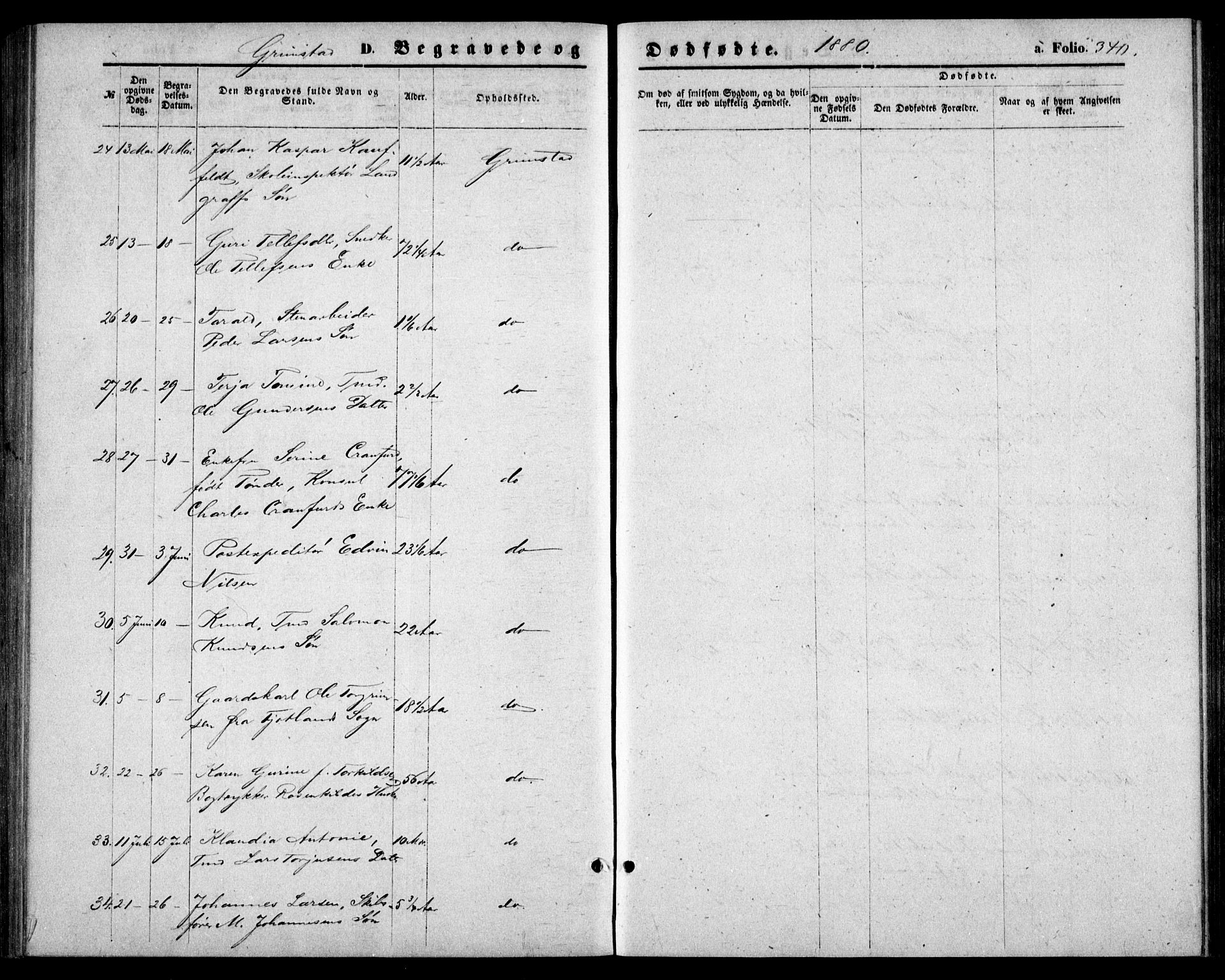 Fjære sokneprestkontor, AV/SAK-1111-0011/F/Fb/L0009: Parish register (copy) no. B 9, 1867-1870, p. 340