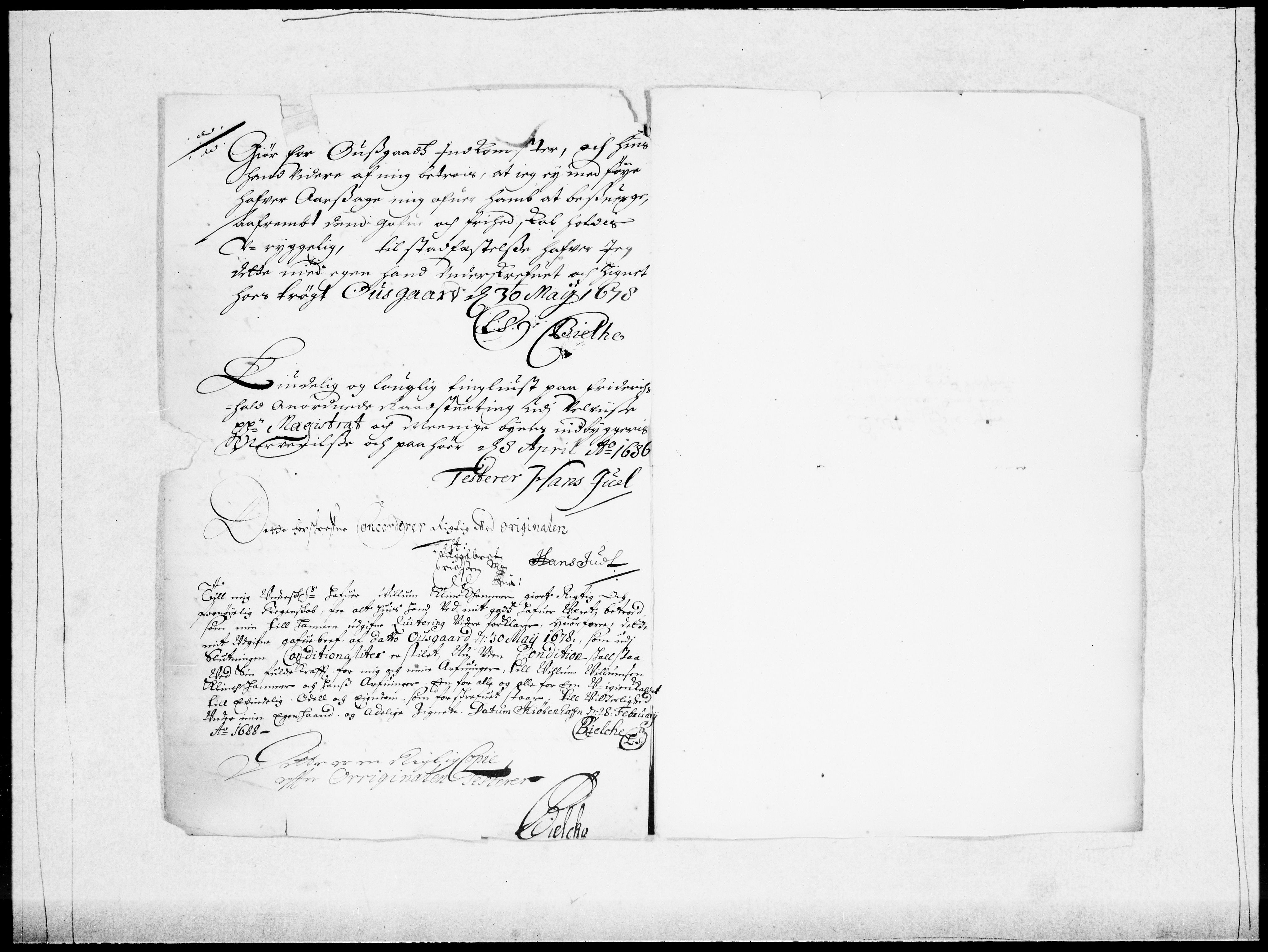 Danske Kanselli 1572-1799, AV/RA-EA-3023/F/Fc/Fcc/Fcca/L0042: Norske innlegg 1572-1799, 1688-1689, p. 383