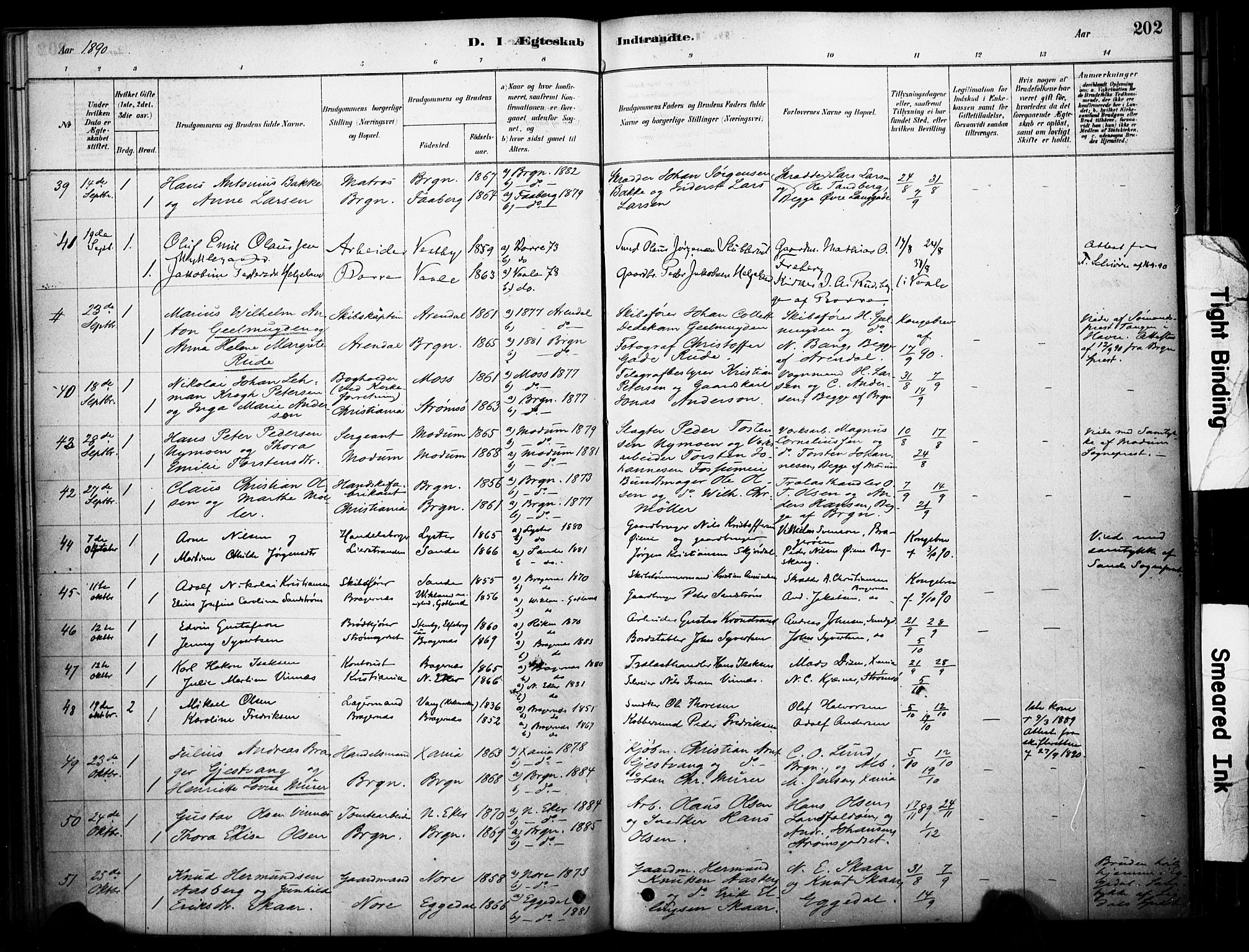 Bragernes kirkebøker, AV/SAKO-A-6/F/Fc/L0005: Parish register (official) no. III 5, 1878-1890, p. 202